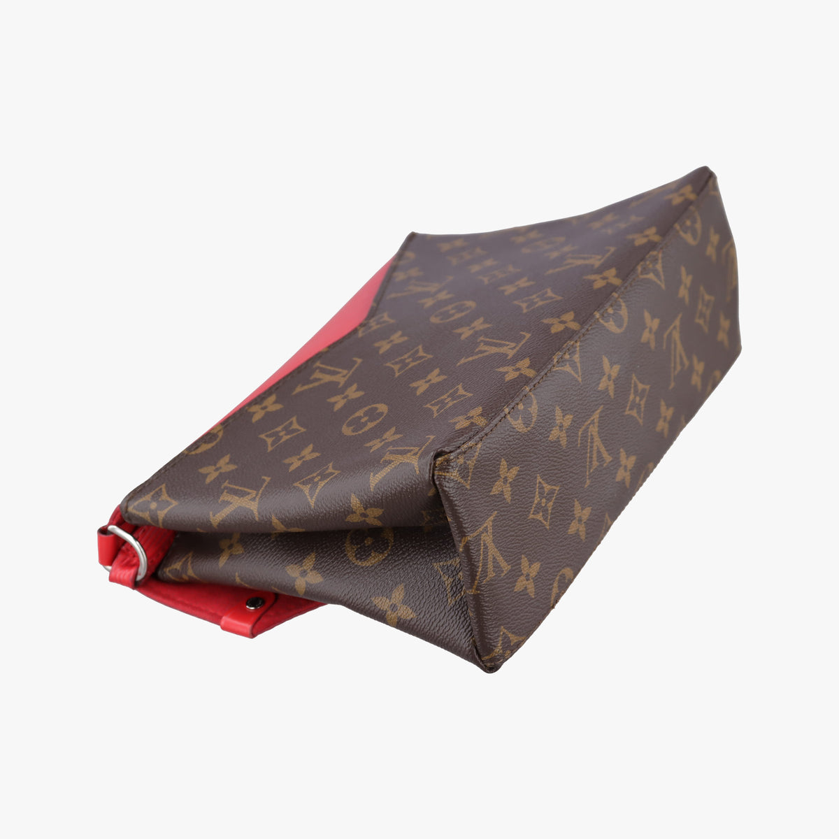 Pre-owned Louis Vuitton SAINT MICHEL brown×COQUELICOT Monogram Canvas×calf leather M44031 shoulderbag | stylenewstar
