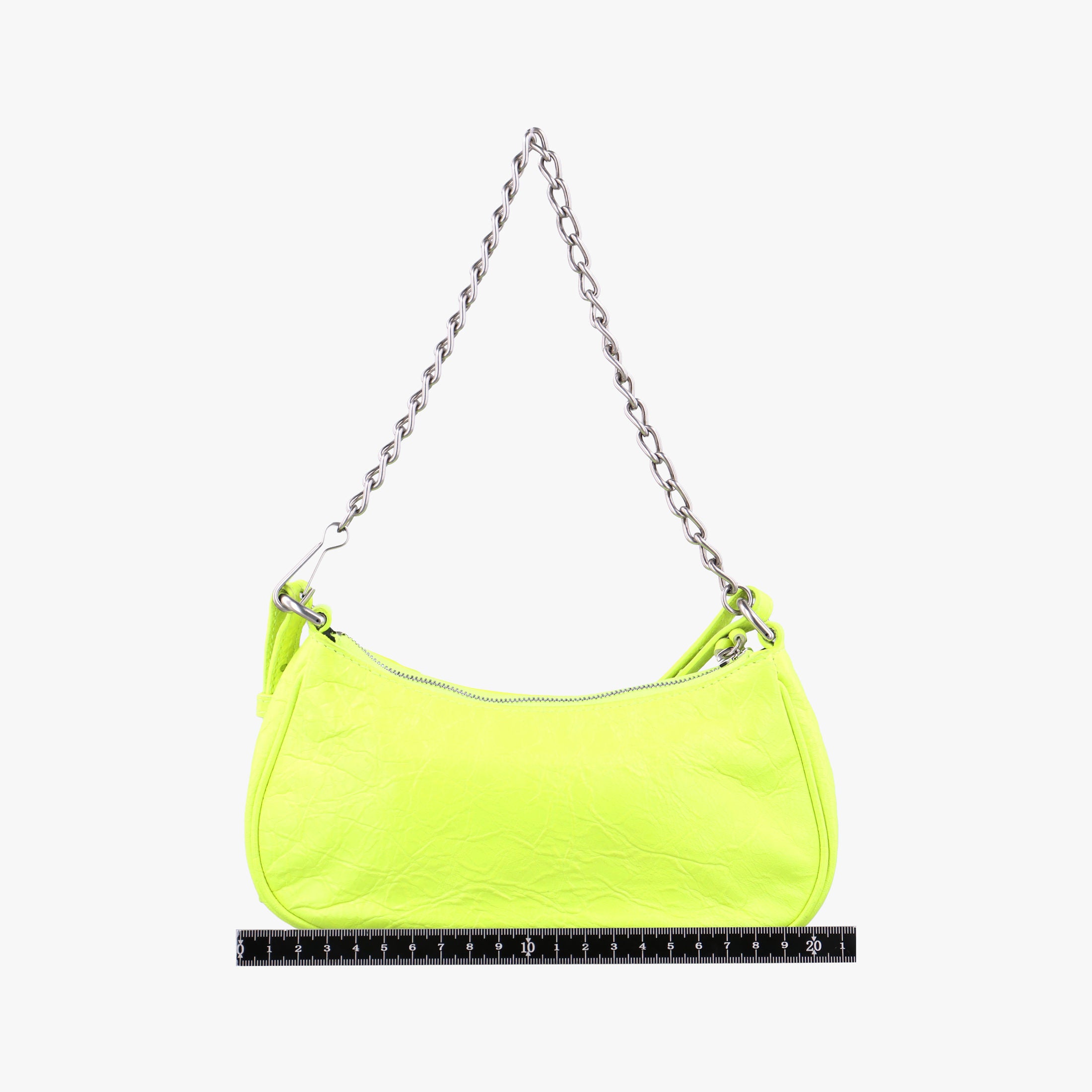 Pre-owned Balenciaga Le Cagole YellowGreen lambskin  shoulderbag | stylenewstar