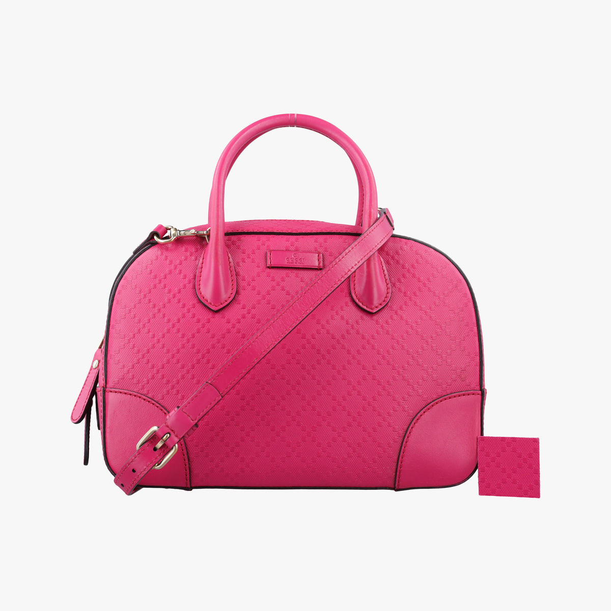 Pre-owned Gucci Bright Diamante Rose Leather 354224 shoulderbag | stylenewstar