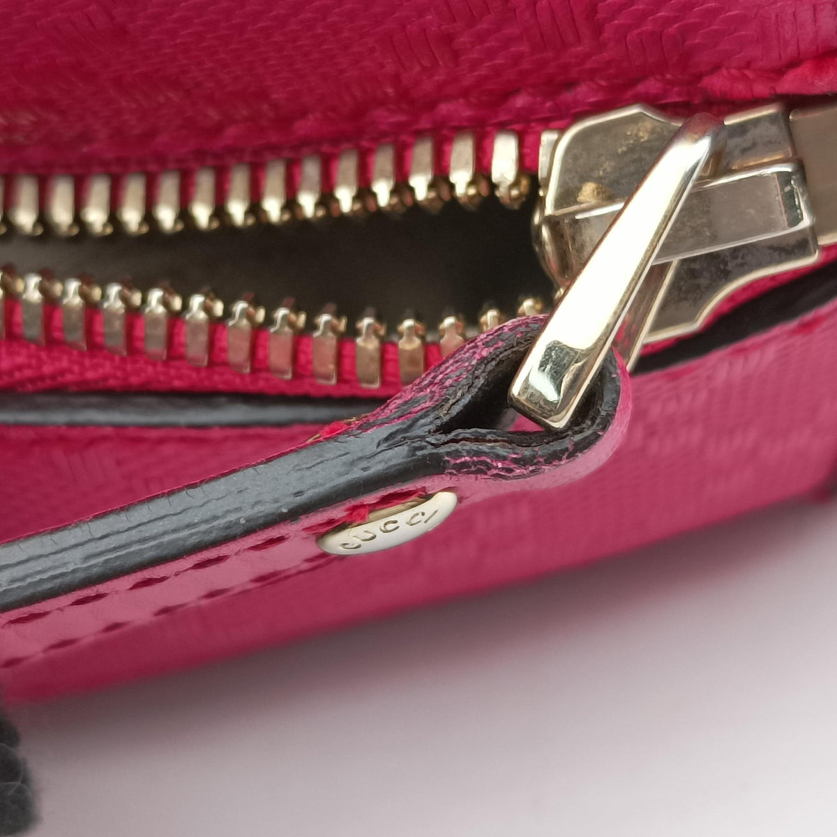 Pre-owned Gucci Bright Diamante Rose Leather 354224 shoulderbag | stylenewstar