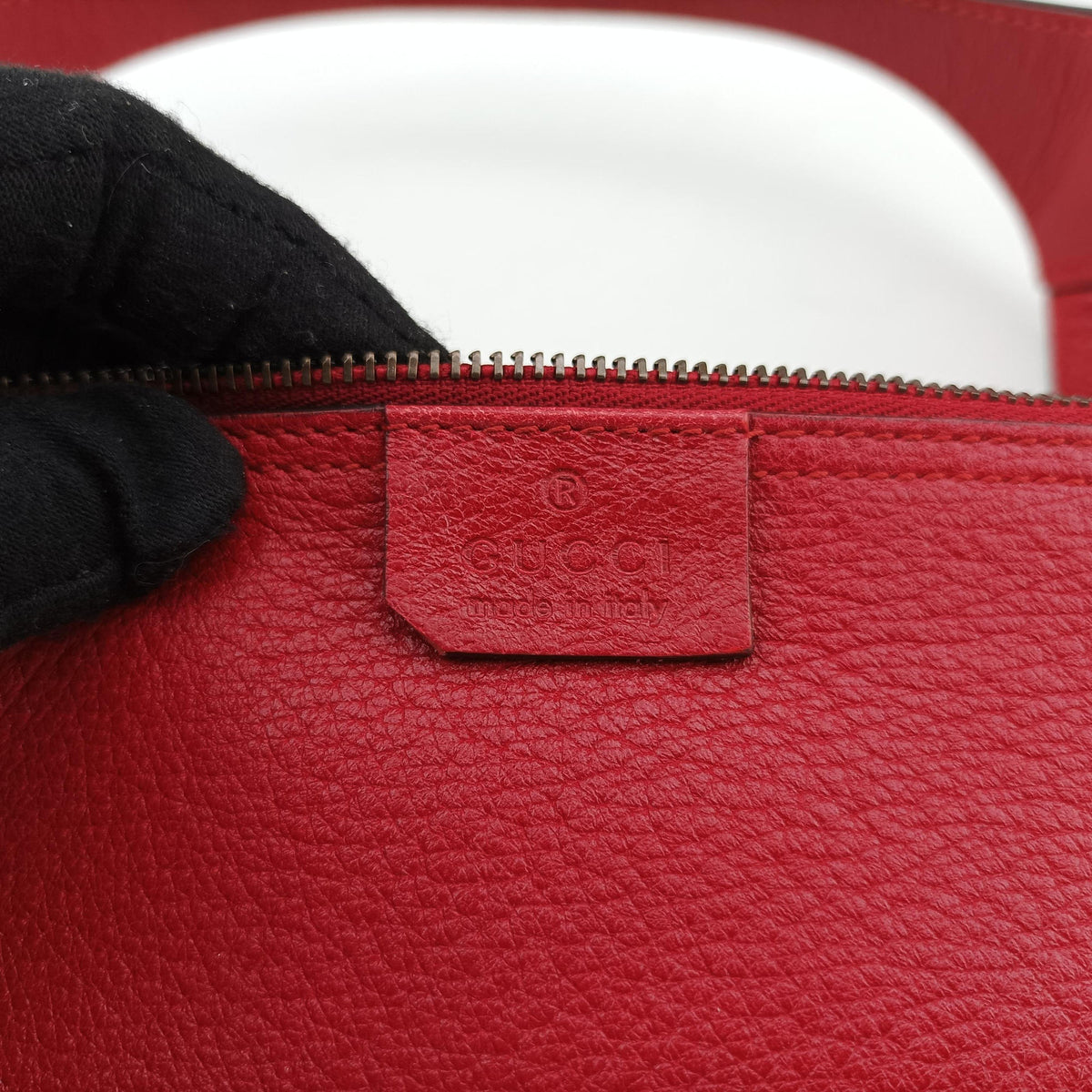 Pre-owned Gucci New Jackie Red Leather 365458 handbag | stylenewstar