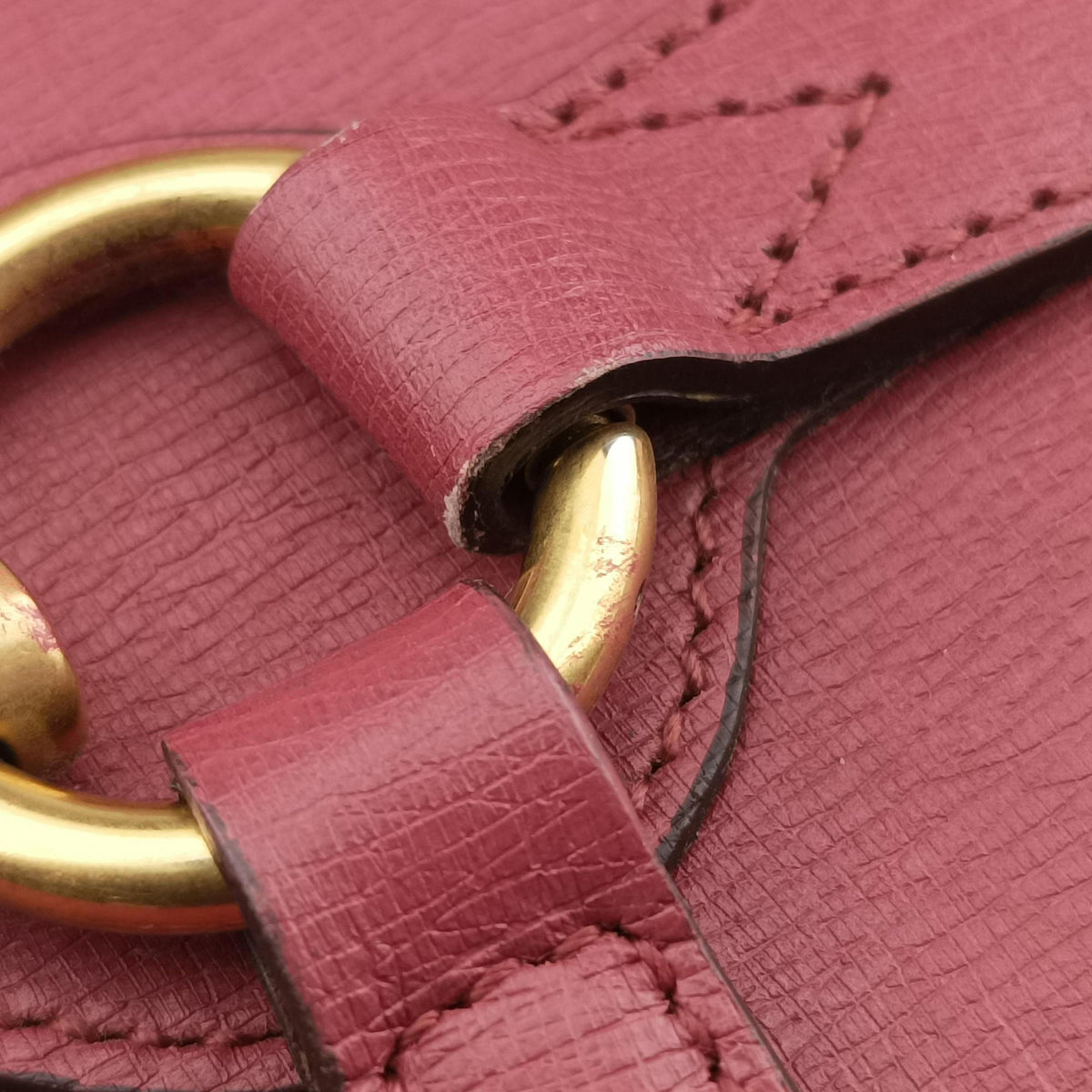 Pre-owned Gucci Bright Bit Red Leather 319795 shoulderbag | stylenewstar