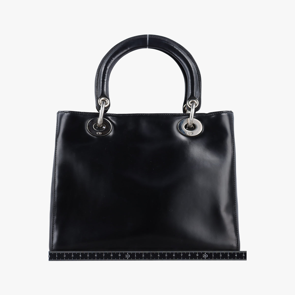 Pre-owned Christian Dior Lady Dior Black Leather  shoulderbag | stylenewstar