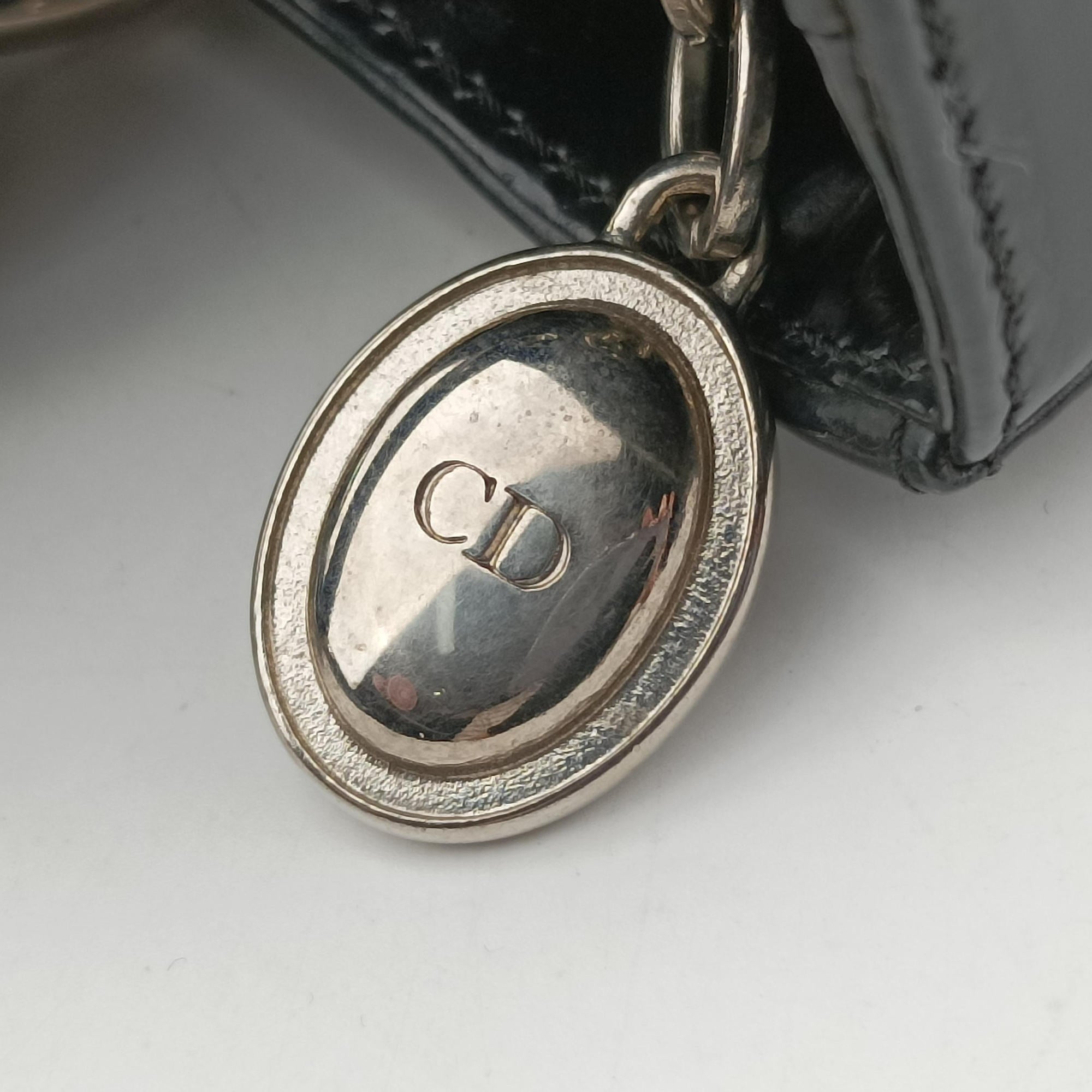 Pre-owned Christian Dior Lady Dior Black Leather  shoulderbag | stylenewstar