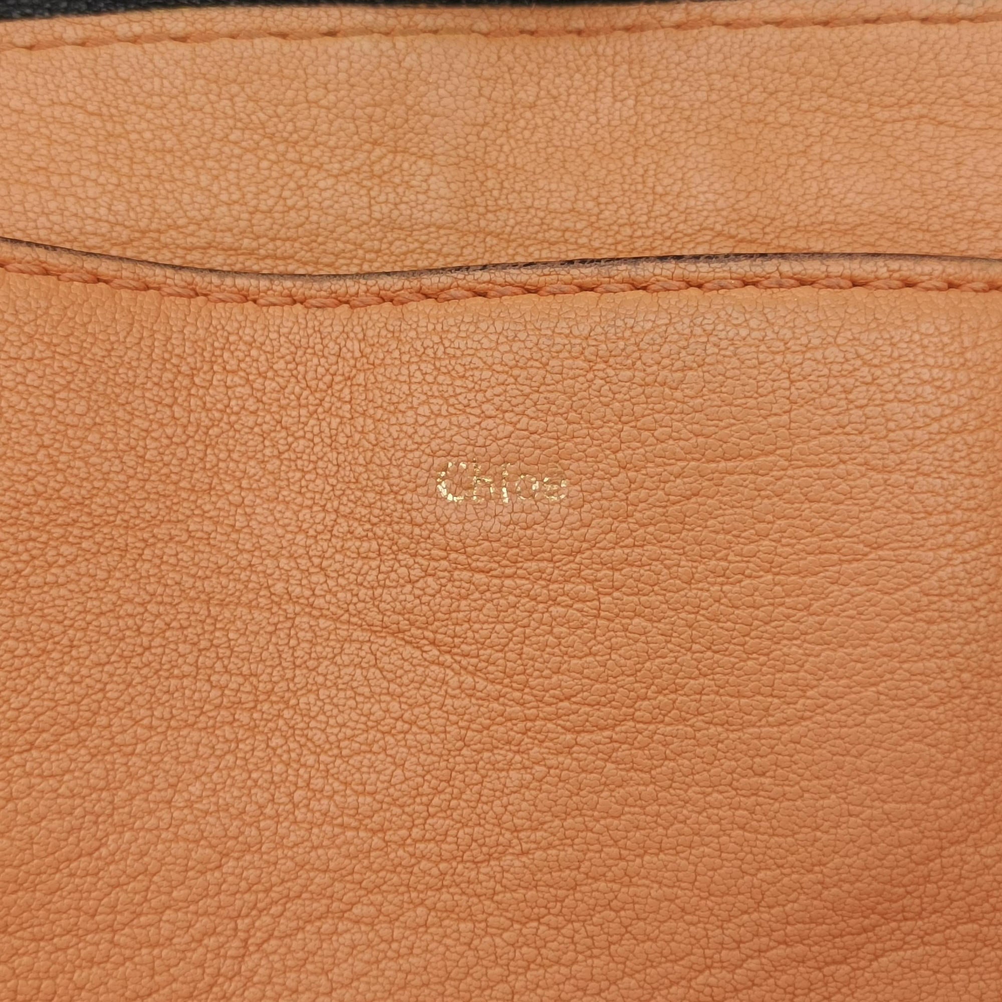 Vintage Chloe Elsie Orange Leather  shoulderbag | stylenewstar
