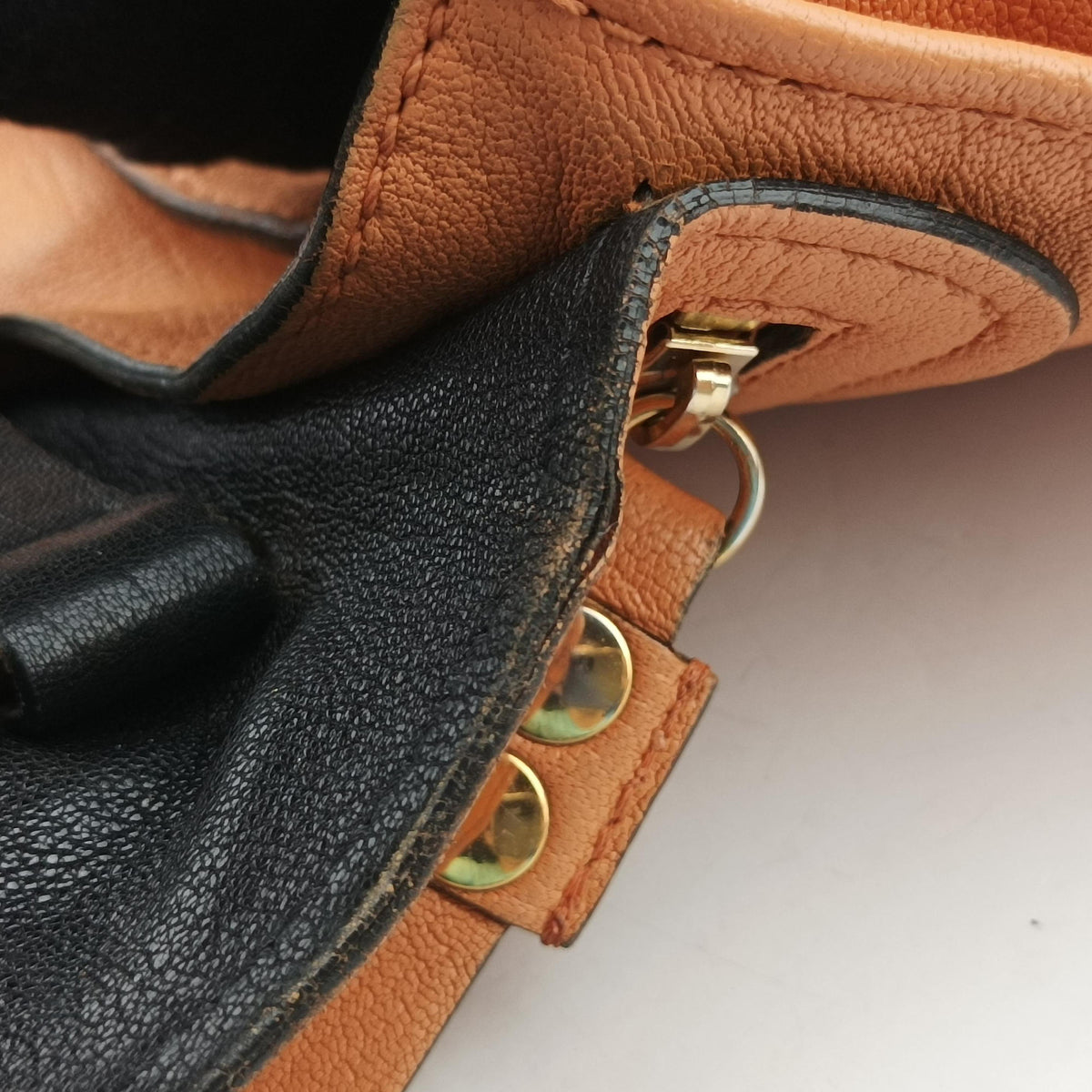 Vintage Chloe Elsie Orange Leather  shoulderbag | stylenewstar