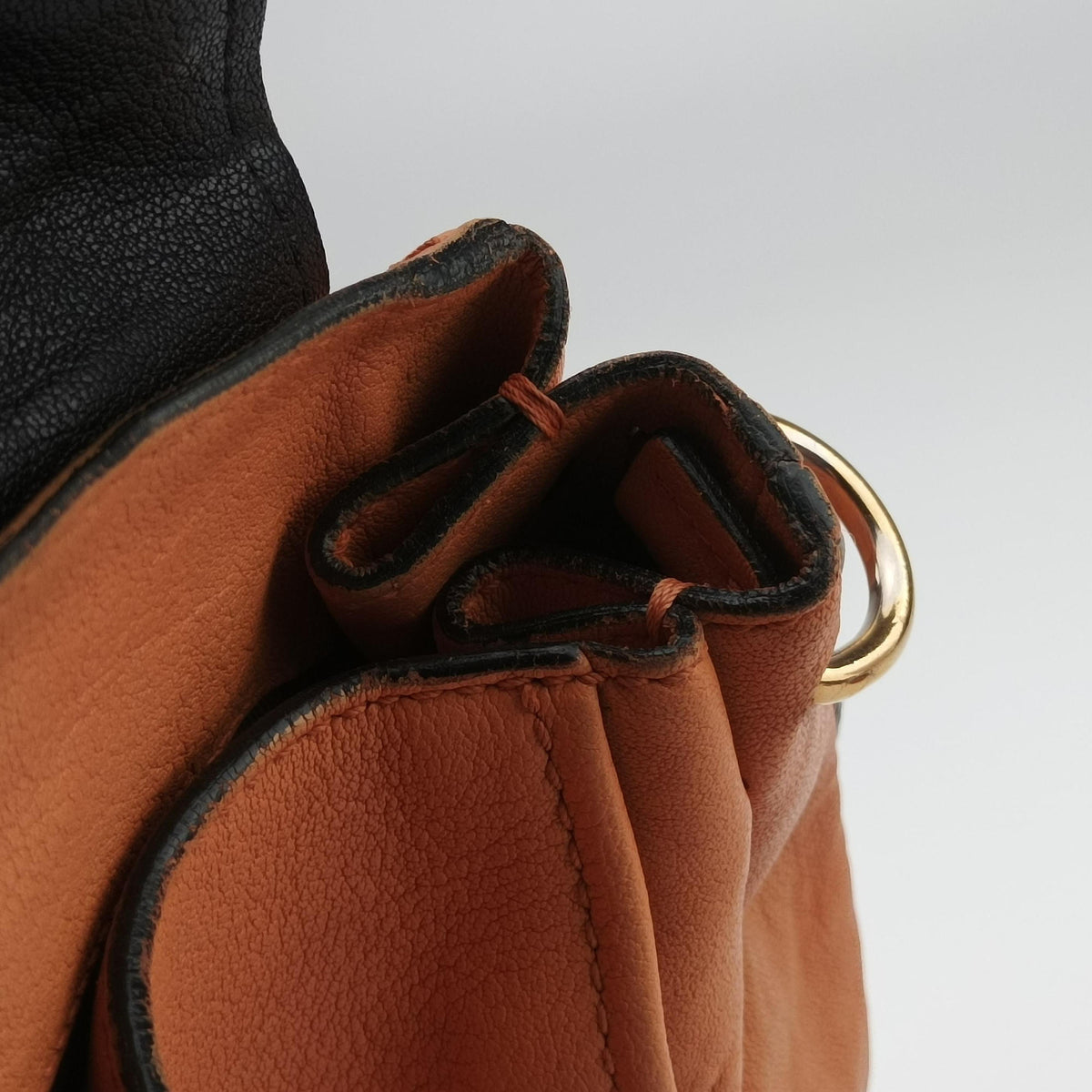 Vintage Chloe Elsie Orange Leather  shoulderbag | stylenewstar