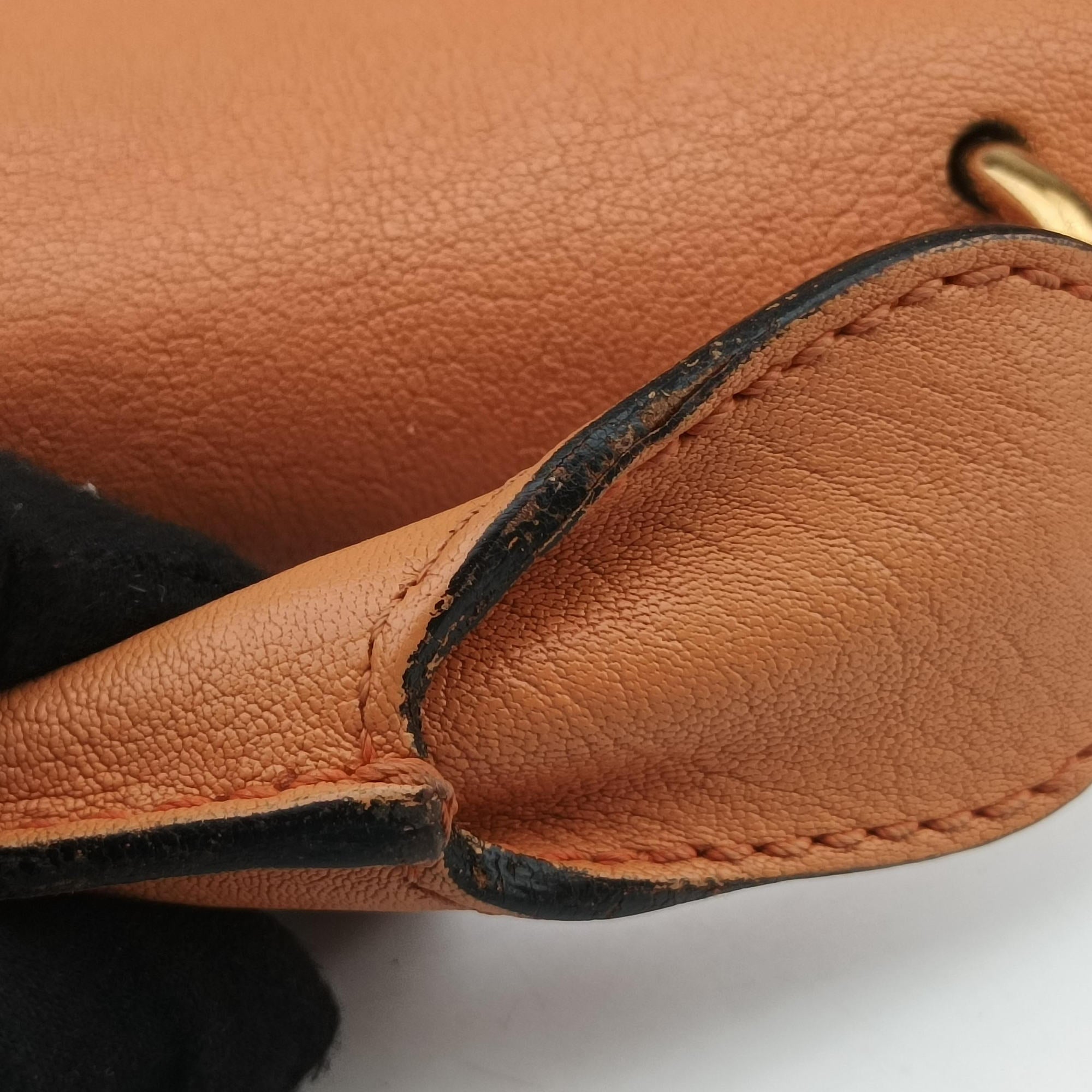 Vintage Chloe Elsie Orange Leather  shoulderbag | stylenewstar