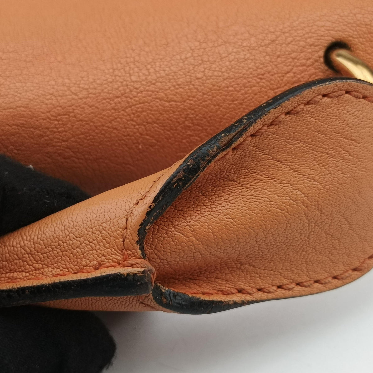 Secondhand Chloe Elsie Orange Leather  shoulderbag | stylenewstar