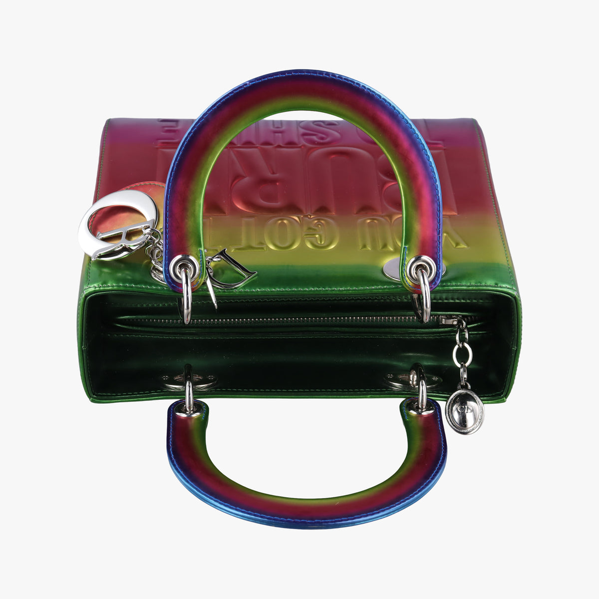 Pre-owned Christian Dior Lady Dior Multicolour Leather  shoulderbag | stylenewstar