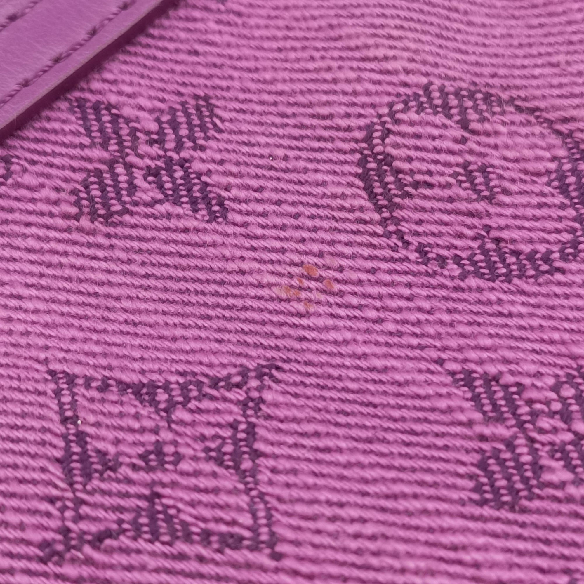 Pre-owned Louis Vuitton Flat Messenger purple x Brown Monogram Canvas x Denim M44641 shoulderbag | stylenewstar