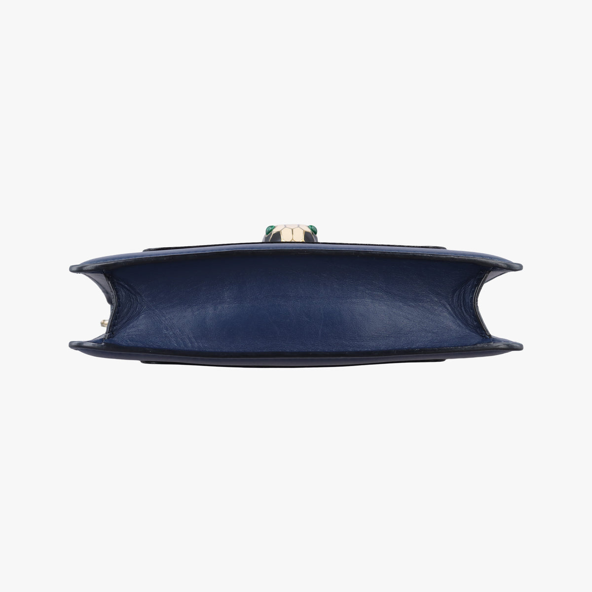 Pre-owned Bvlgari SERPENTI FOREVER Navy Leather  shoulderbag | stylenewstar