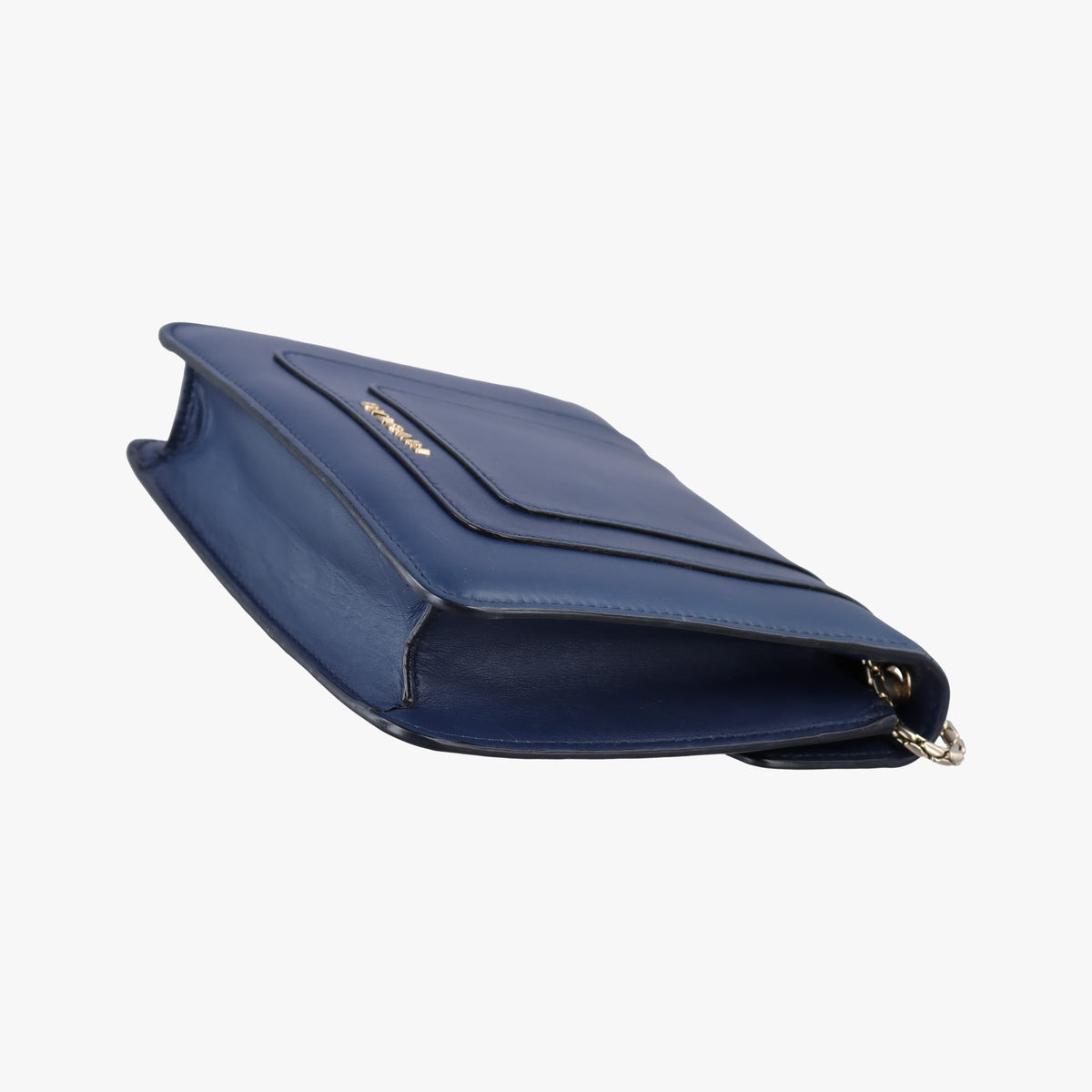 Pre-owned Bvlgari SERPENTI FOREVER Navy Leather  shoulderbag | stylenewstar
