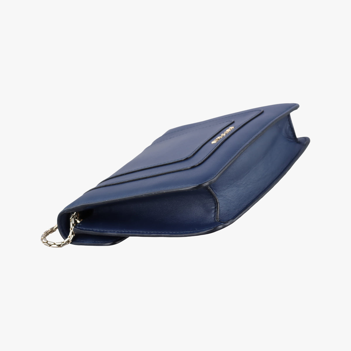 Pre-owned Bvlgari SERPENTI FOREVER Navy Leather  shoulderbag | stylenewstar