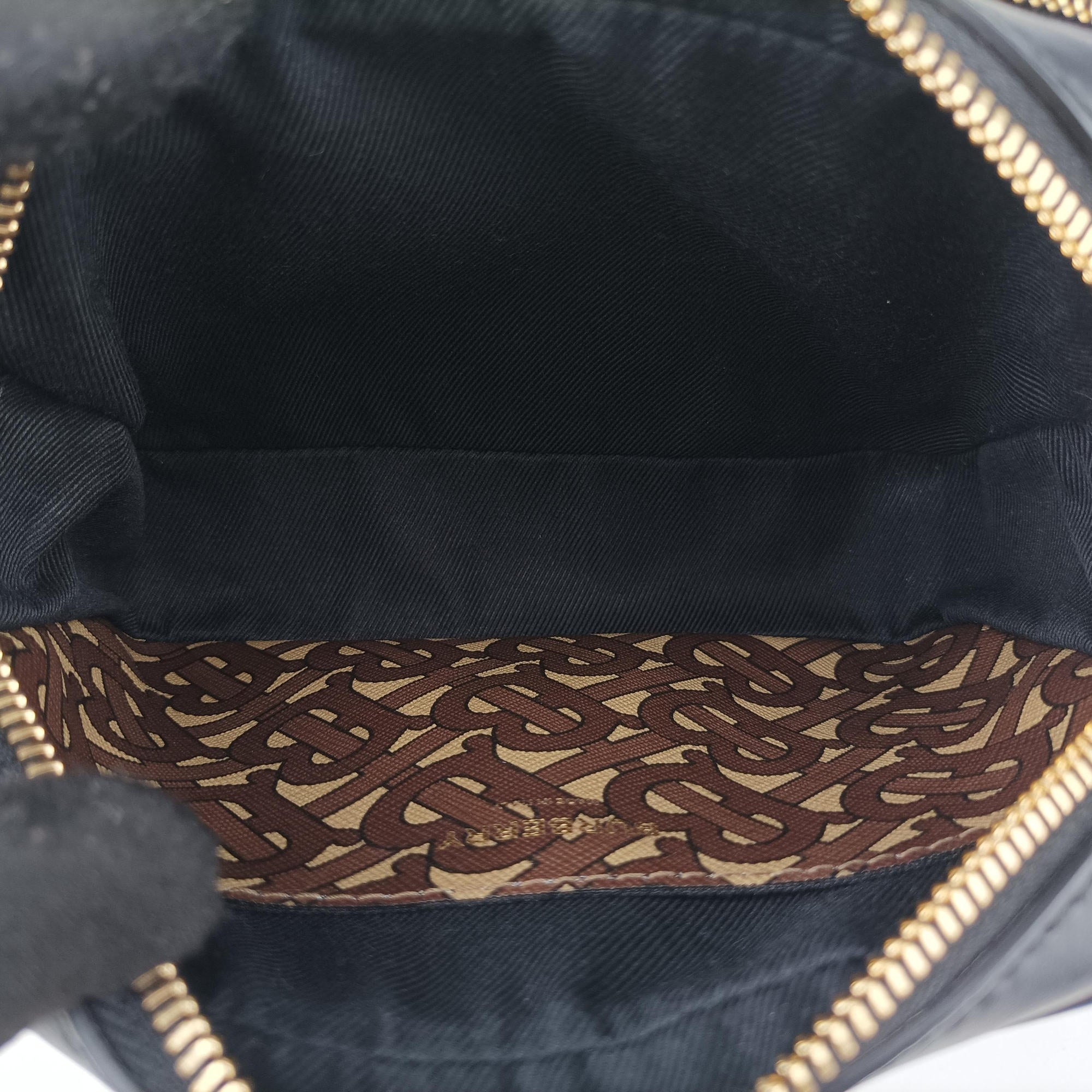 Pre-owned Burberry Bridle Stripe Brown×Multicolour PVC coated canvas x leather  shoulderbag | stylenewstar