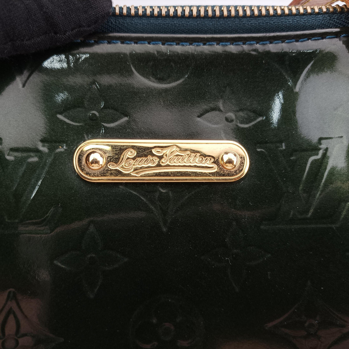 Pre-owned Louis Vuitton BellevuePM BLEU NUIT Vernis M93673 handbag | stylenewstar