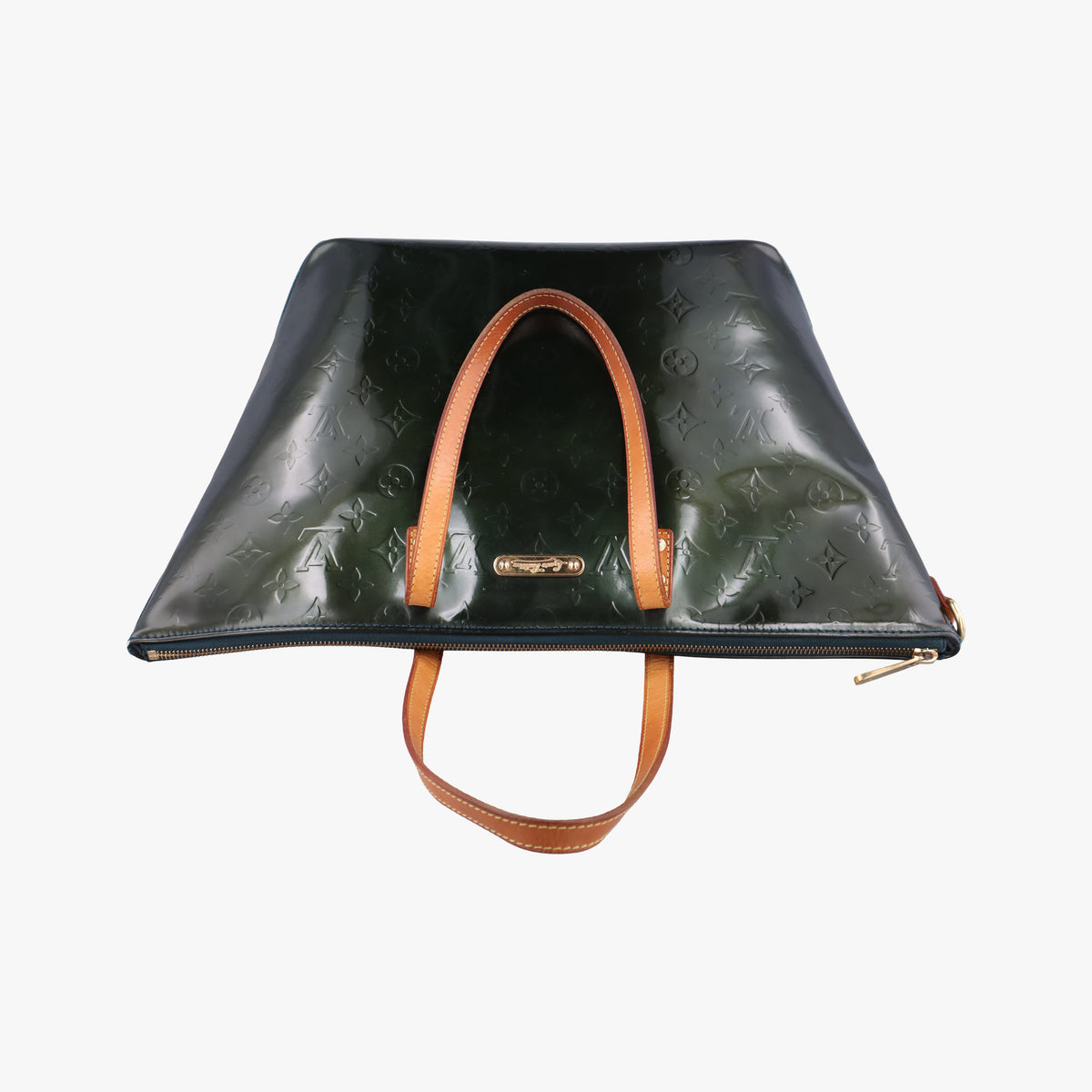 Pre-owned Louis Vuitton BellevuePM BLEU NUIT Vernis M93673 handbag | stylenewstar