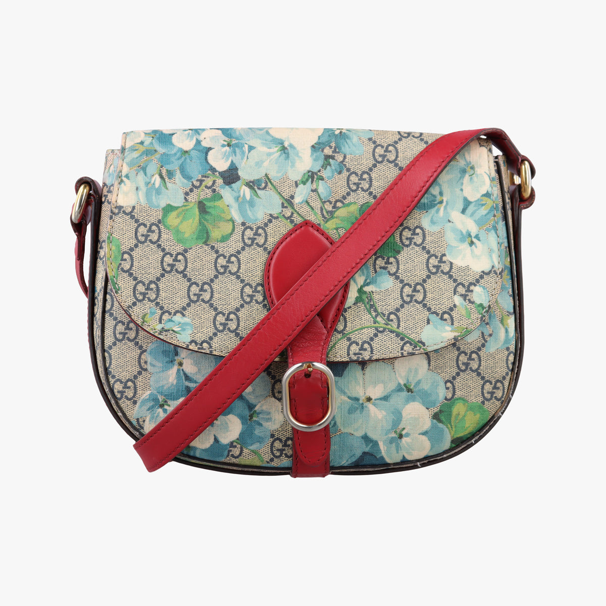 Pre-owned Gucci GG Blooms beige×Multicolour PVC coated canvas×Leather 432150 shoulderbag | stylenewstar