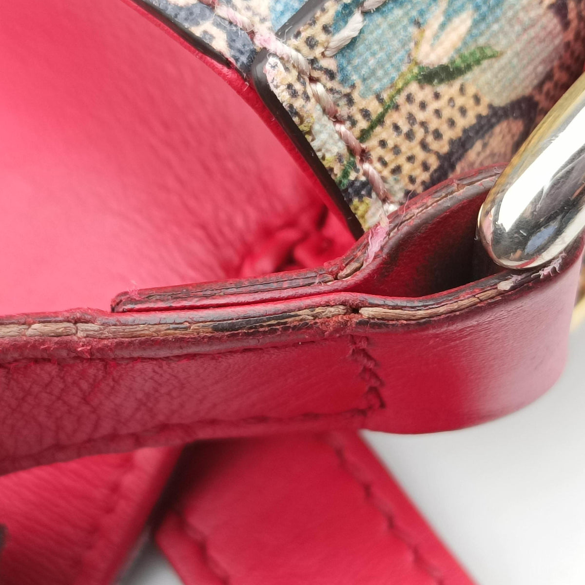 Pre-owned Gucci GG Blooms beige×Multicolour PVC coated canvas×Leather 432150 shoulderbag | stylenewstar