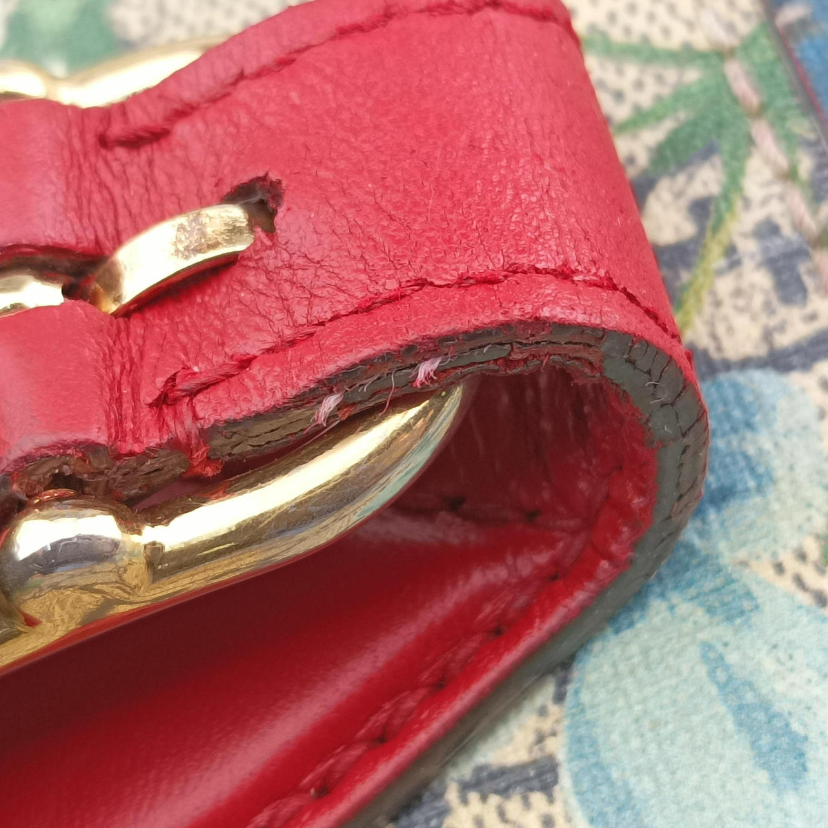 Pre-owned Gucci GG Blooms beige×Multicolour PVC coated canvas×Leather 432150 shoulderbag | stylenewstar