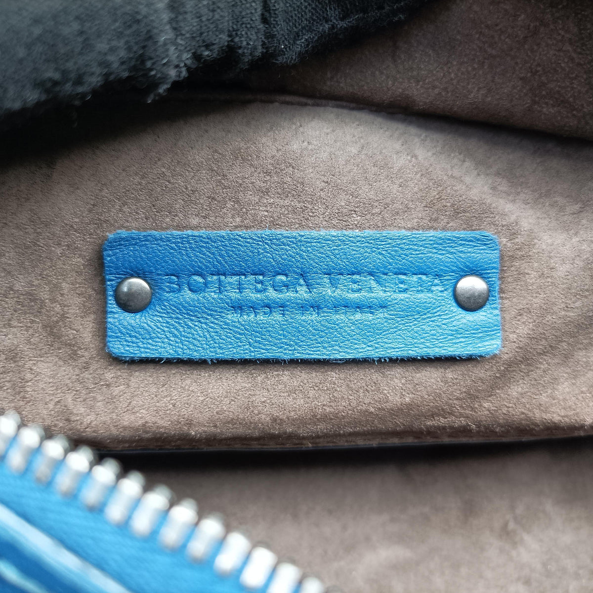 Pre-owned Bottega Veneta Intrecciato Blue lambskin  handbag | stylenewstar