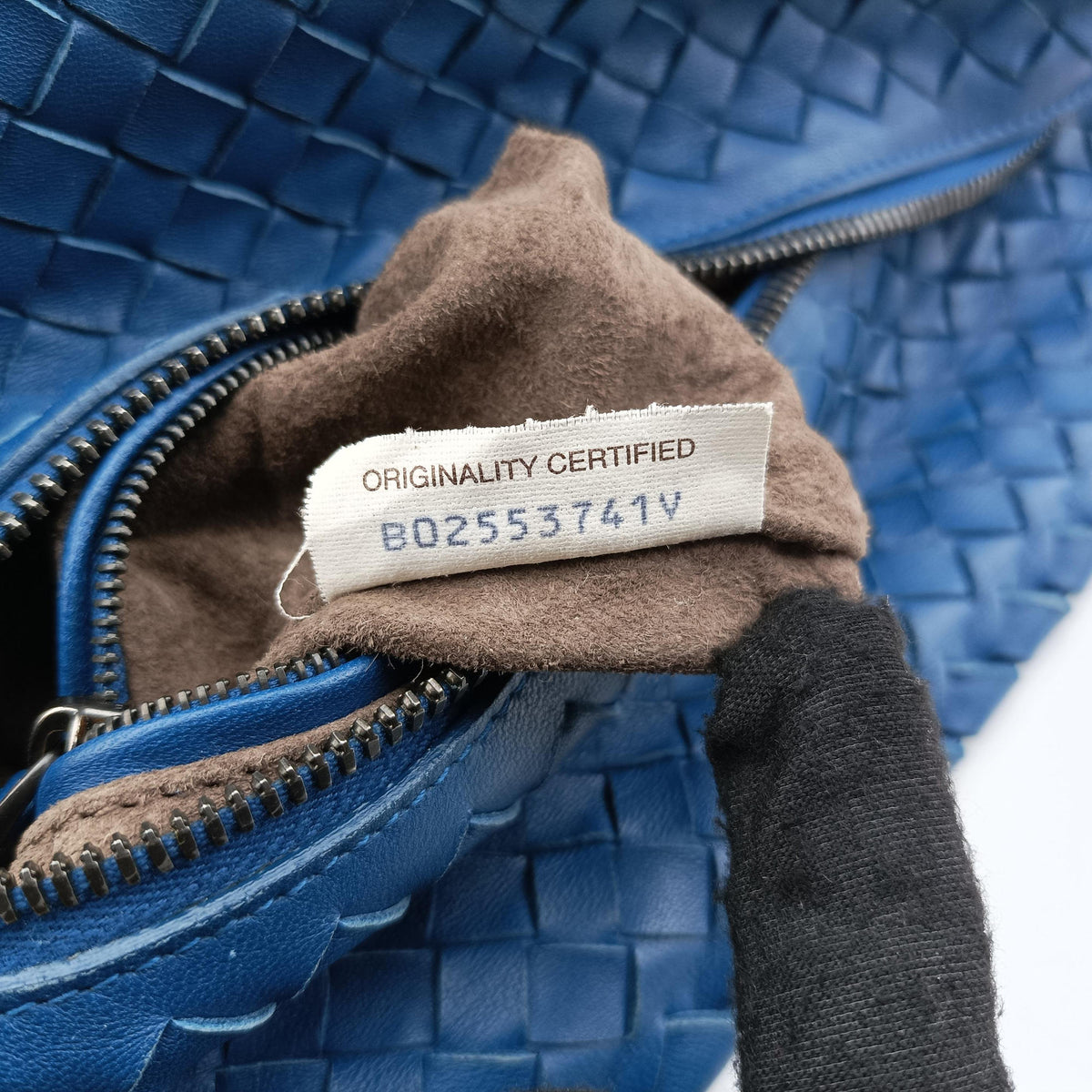 Pre-owned Bottega Veneta Intrecciato Blue lambskin  handbag | stylenewstar