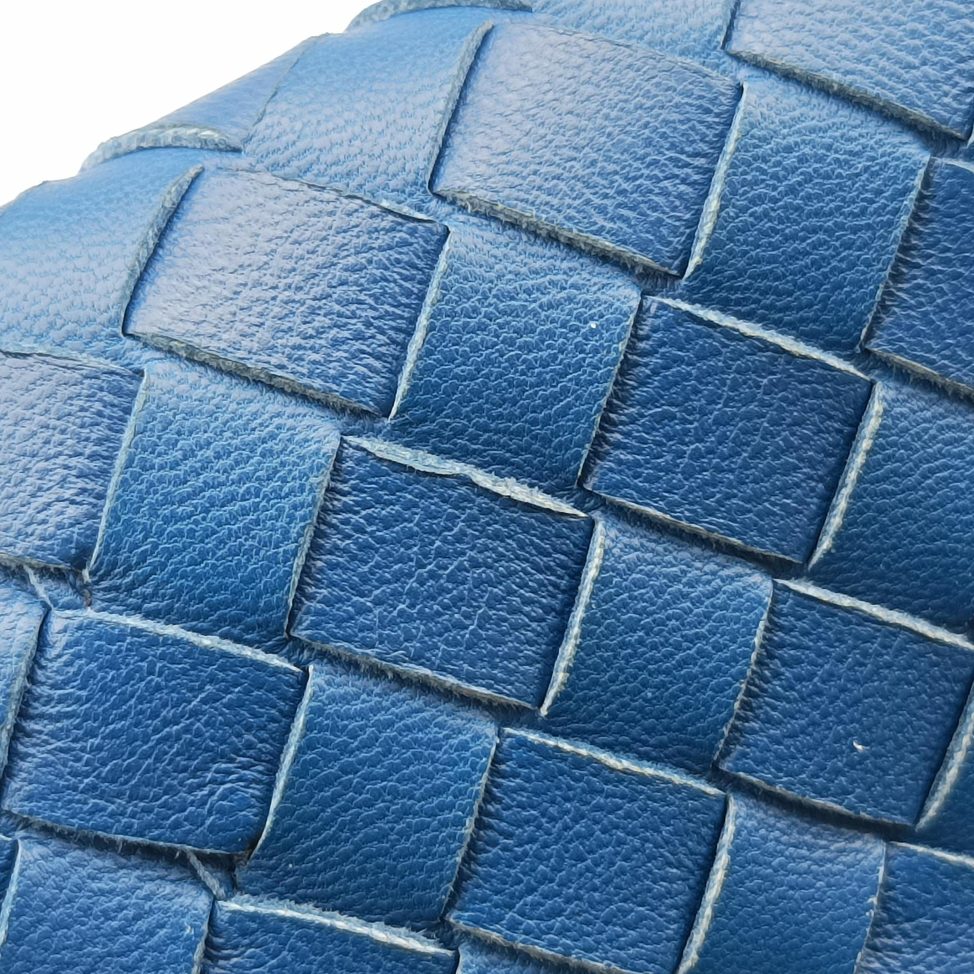 Pre-owned Bottega Veneta Intrecciato Blue lambskin  handbag | stylenewstar