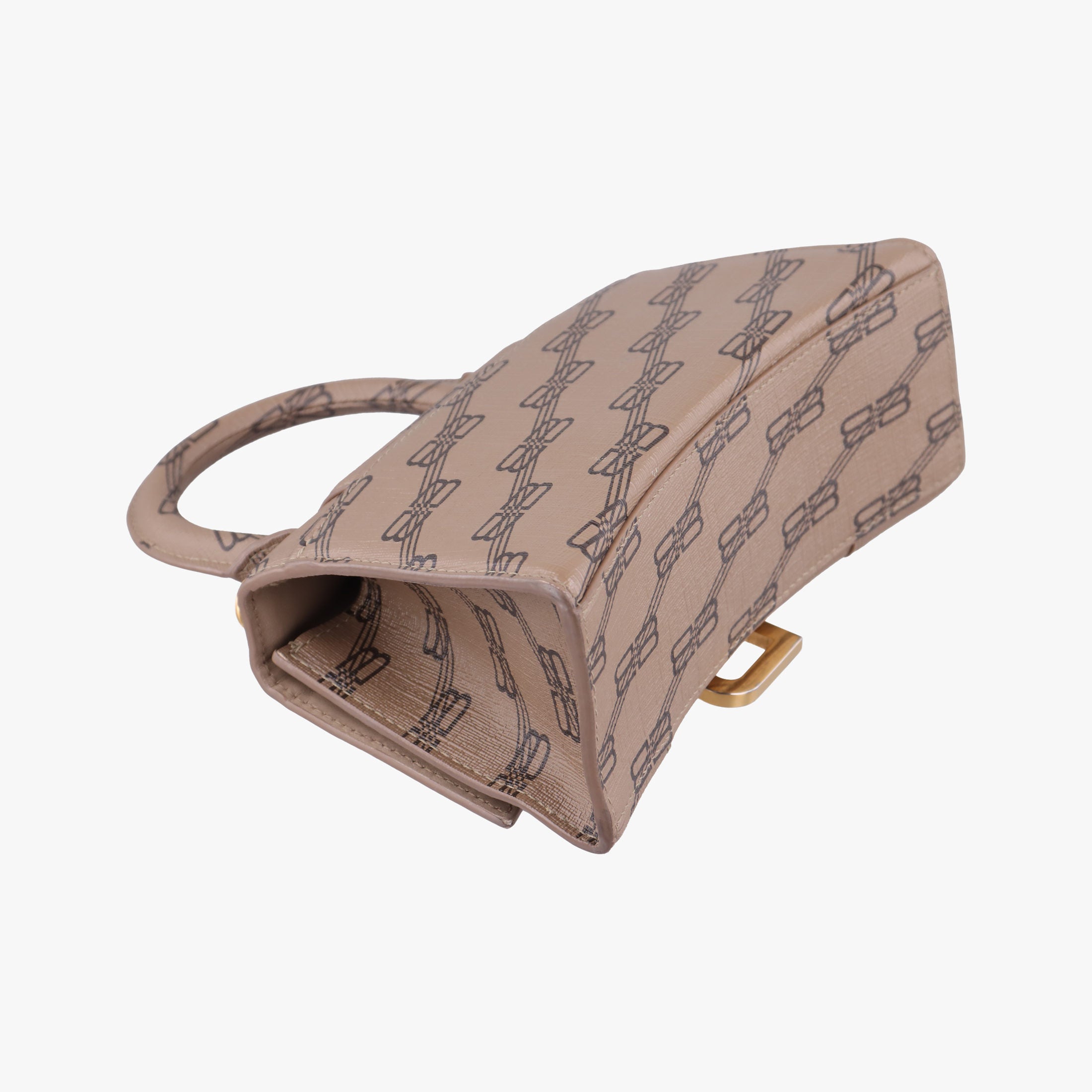 Vintage Balenciaga Hourglass XS BB monogram Brown PVCcoated canvas  shoulderbag | stylenewstar