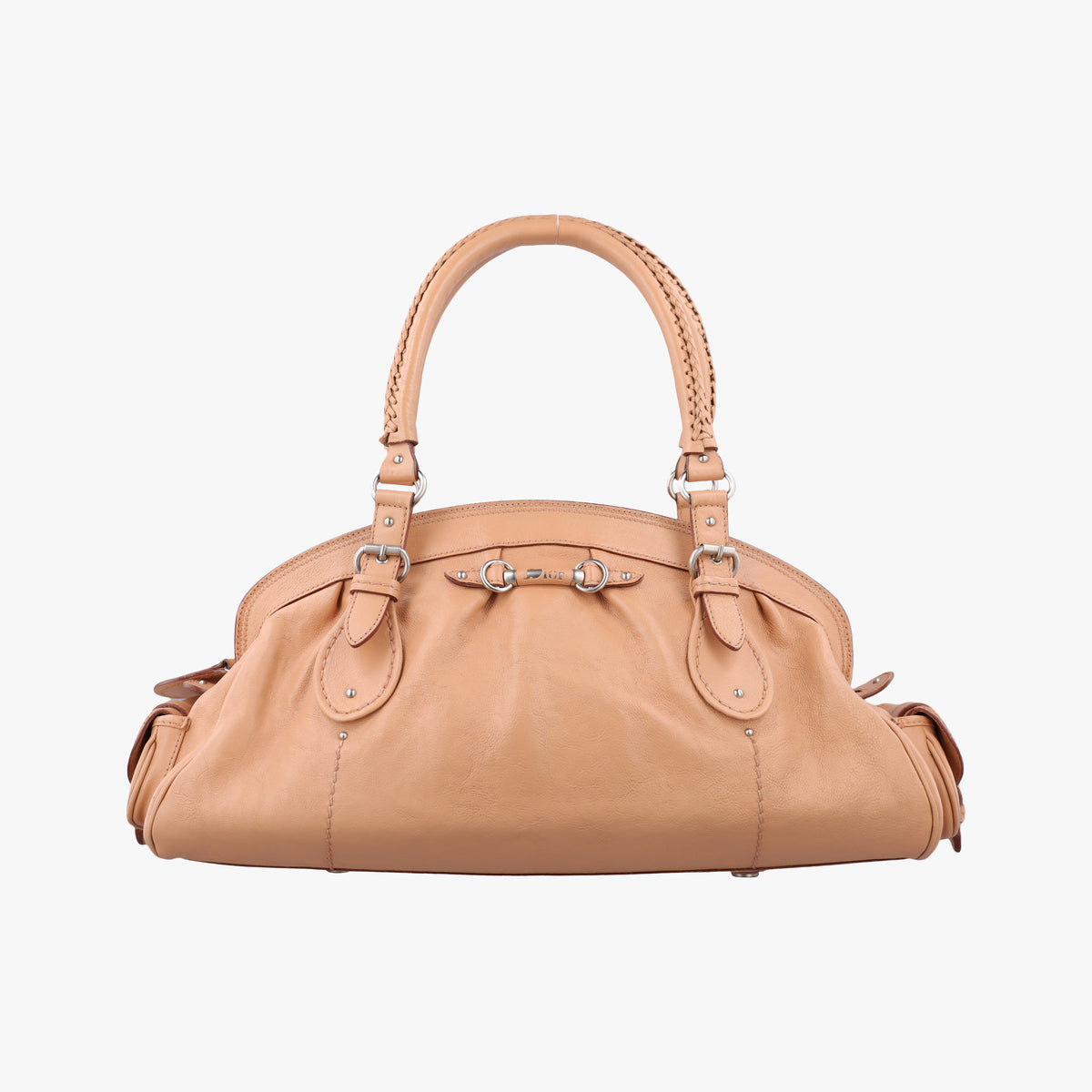 Pre-owned Christian Dior My Dior satchel beige Leather  handbag | stylenewstar