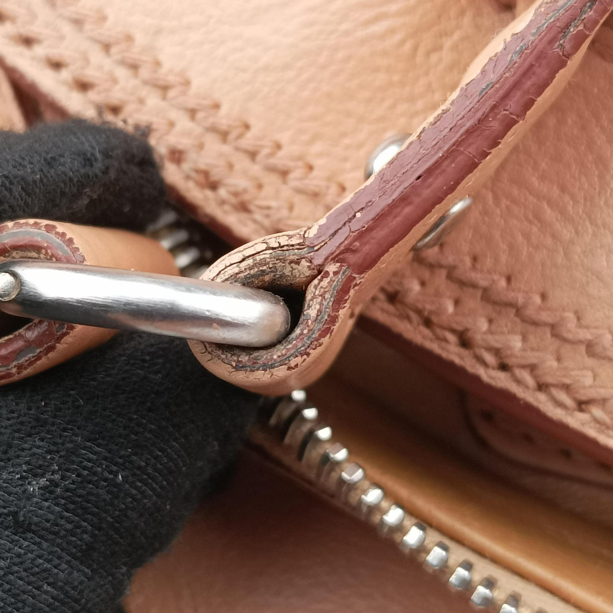 Pre-owned Christian Dior My Dior satchel beige Leather  handbag | stylenewstar