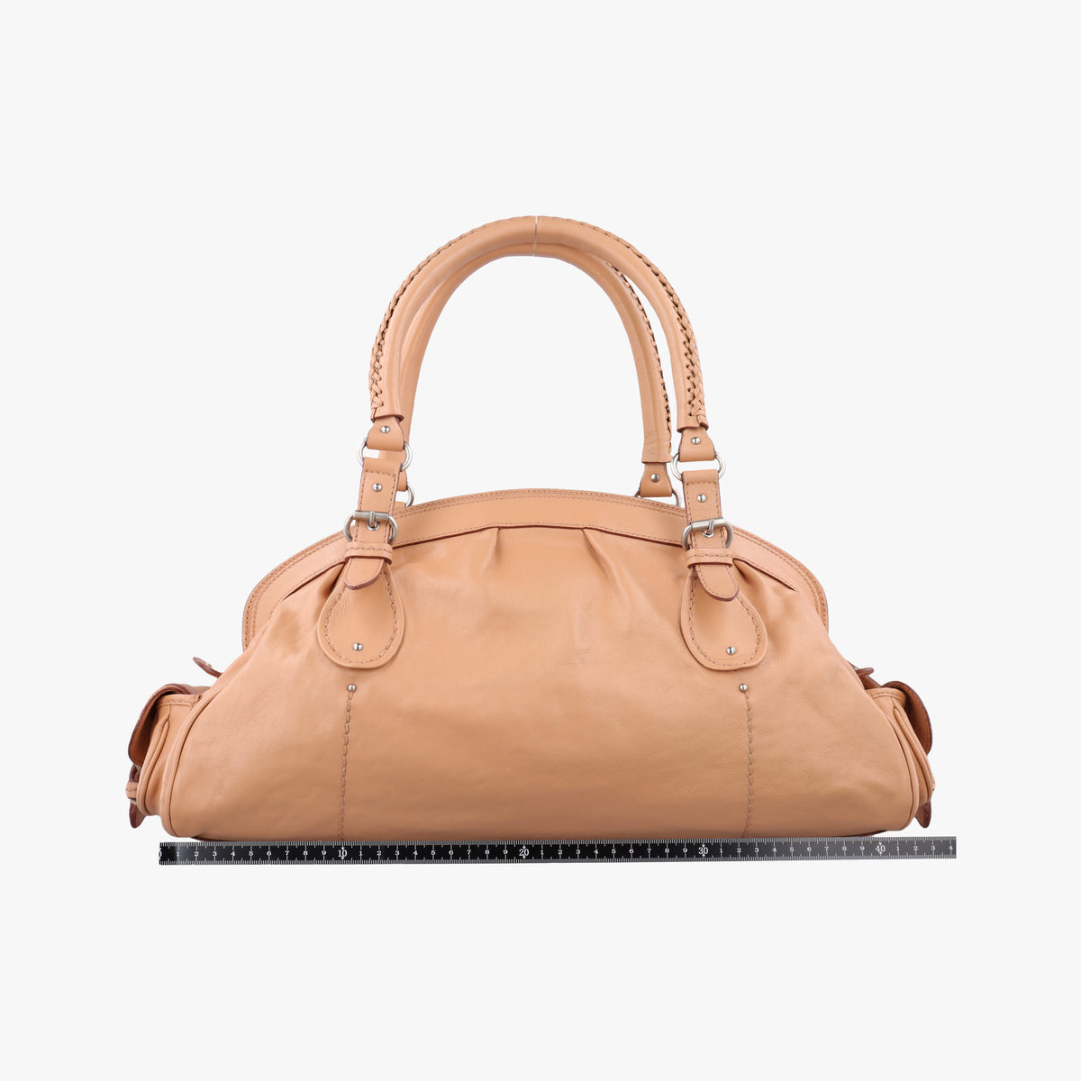 Pre-owned Christian Dior My Dior satchel beige Leather  handbag | stylenewstar