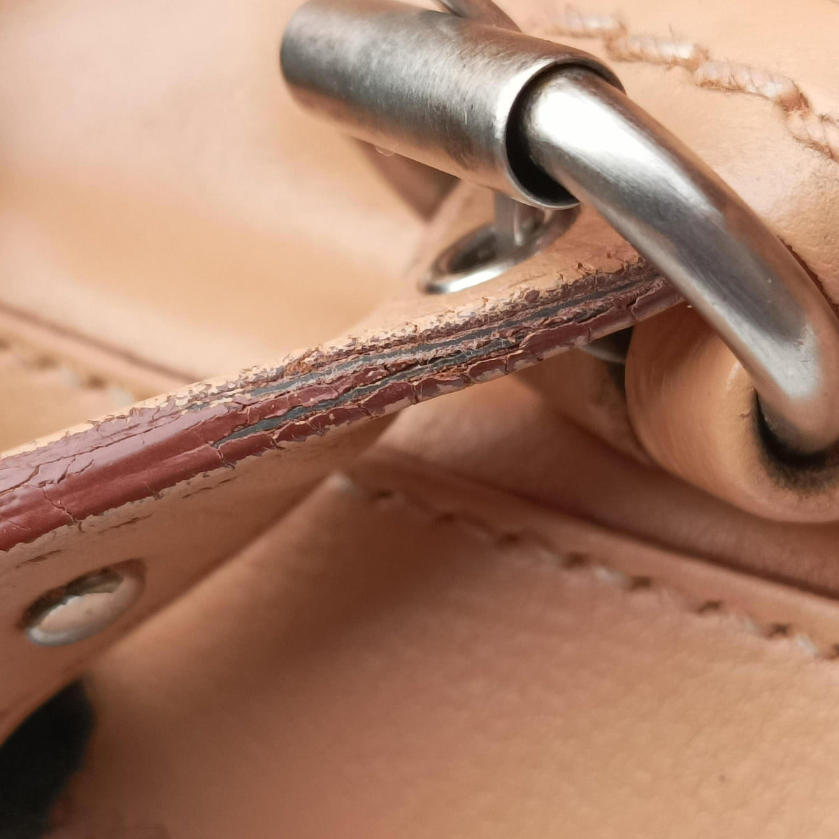 Pre-owned Christian Dior My Dior satchel beige Leather  handbag | stylenewstar