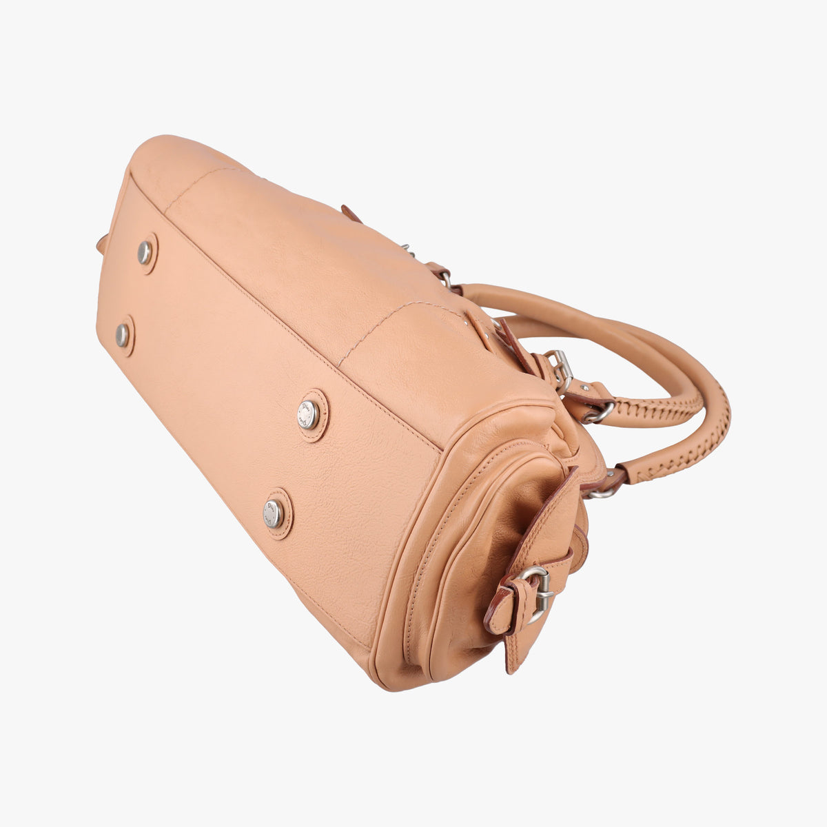 Pre-owned Christian Dior My Dior satchel beige Leather  handbag | stylenewstar