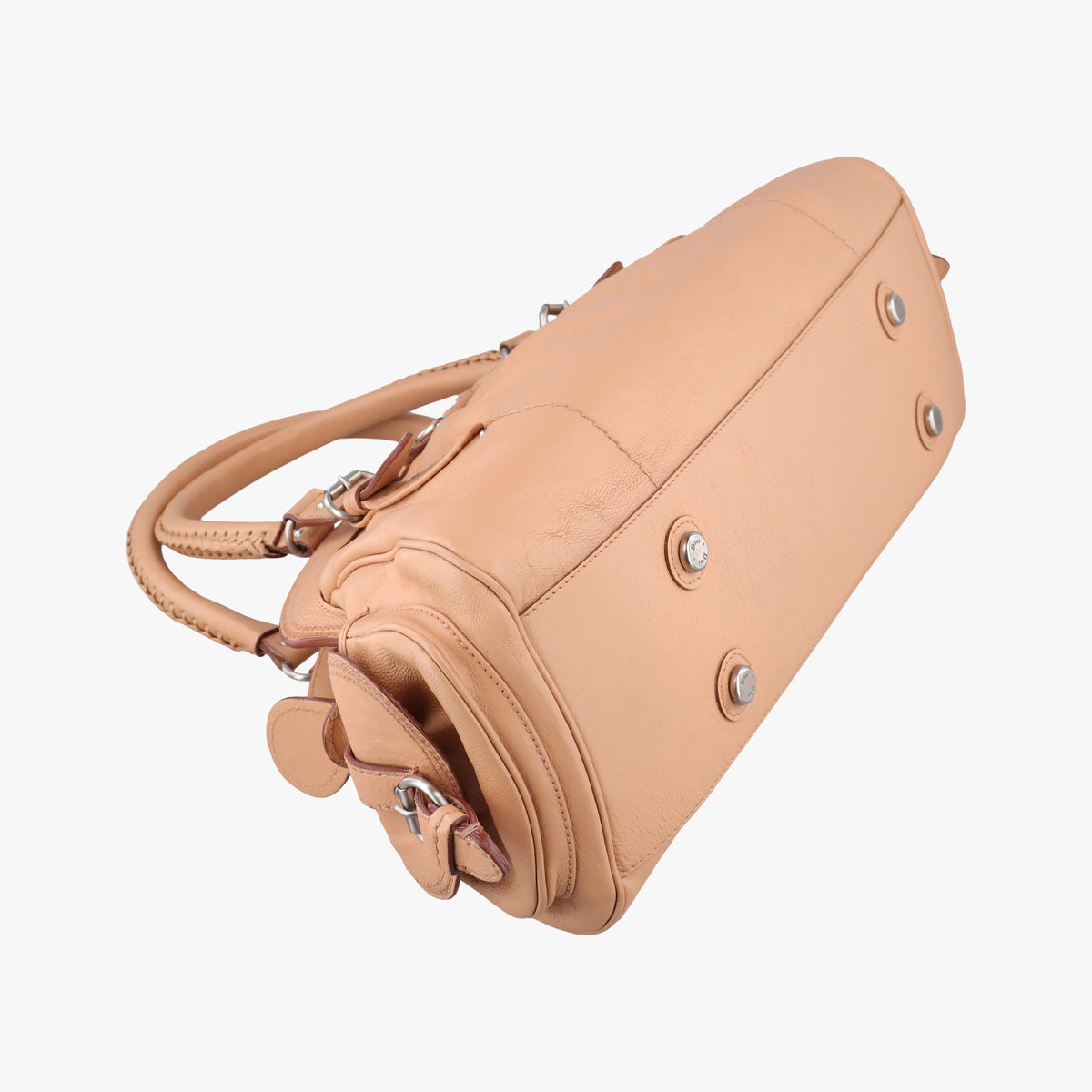 Pre-owned Christian Dior My Dior satchel beige Leather  handbag | stylenewstar