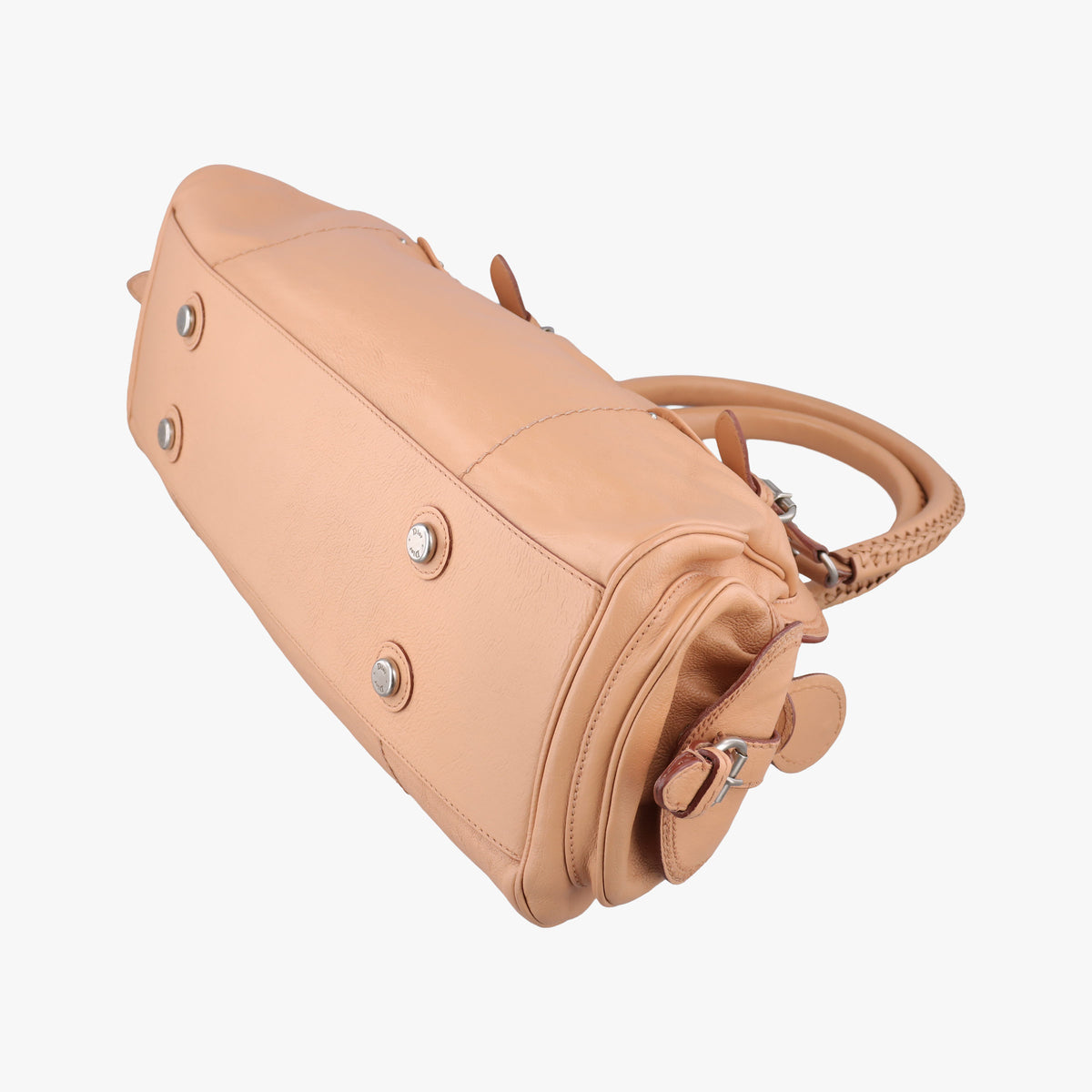 Pre-owned Christian Dior My Dior satchel beige Leather  handbag | stylenewstar
