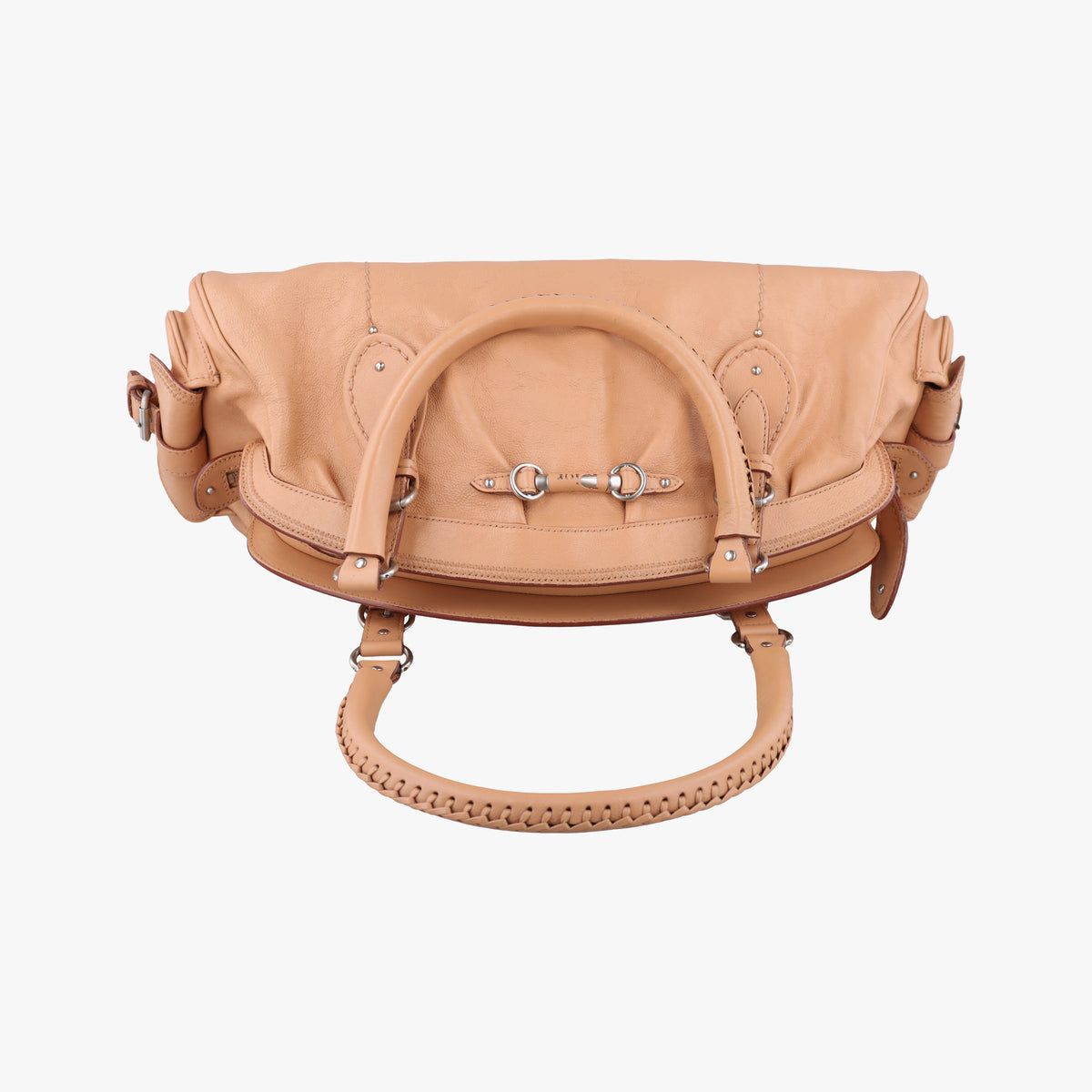 Pre-owned Christian Dior My Dior satchel beige Leather  handbag | stylenewstar