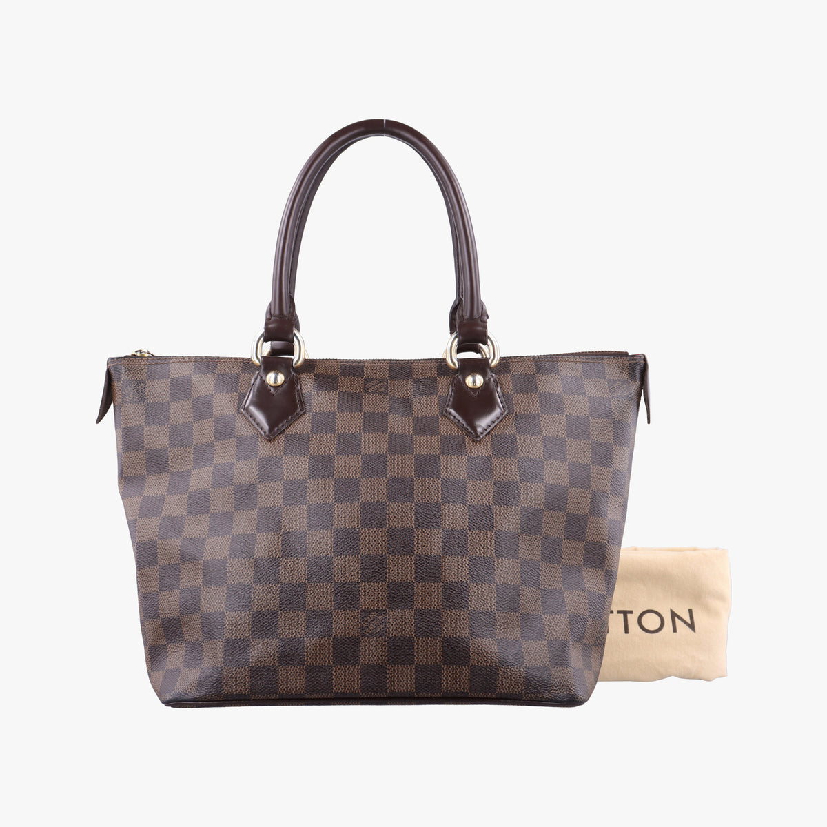 Pre-owned Louis Vuitton SALEYA PM EBENE Damier Canvas N51183 shoulderbag | stylenewstar