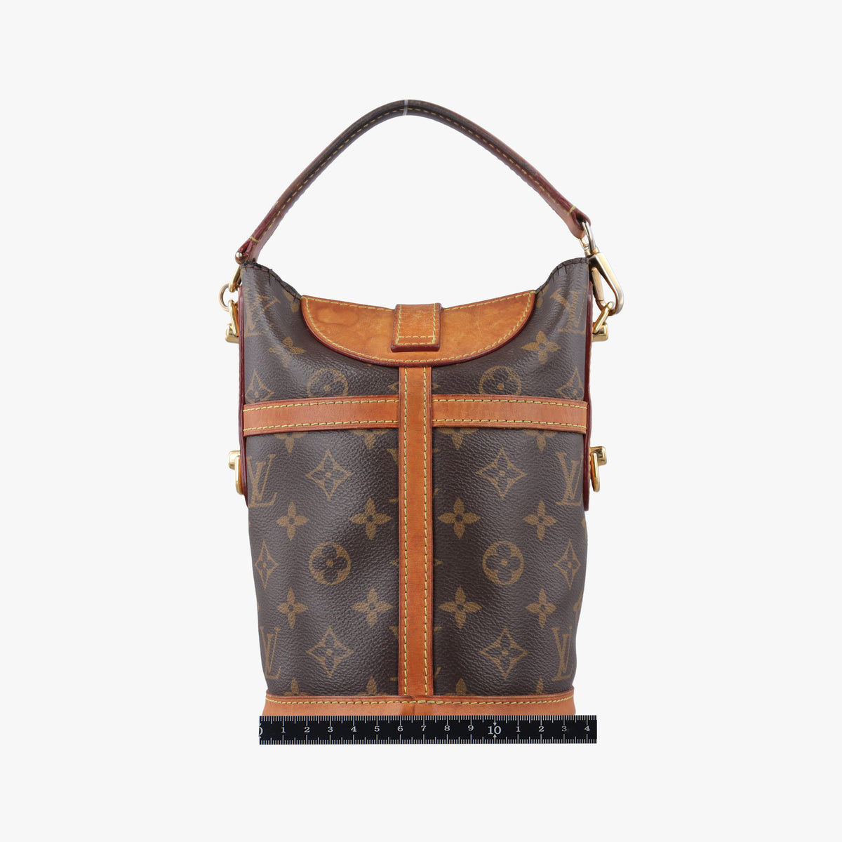 Pre-owned Louis Vuitton DUFFLE brown Monogram Canvas M43587 shoulderbag | stylenewstar