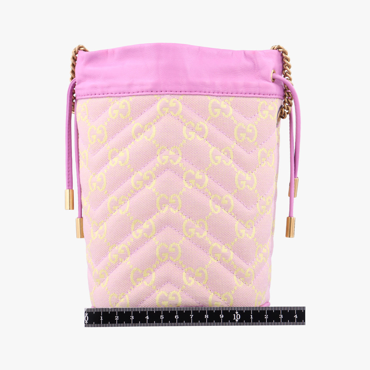 Pre-owned Gucci GG Marmont Purple  x Beige canvas 783175 shoulderbag | stylenewstar