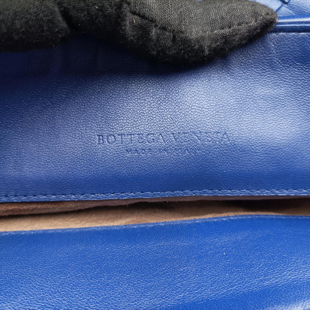 Secondhand Bottega Veneta Intrecciato Olimpia Blue lambskin  shoulderbag | stylenewstar