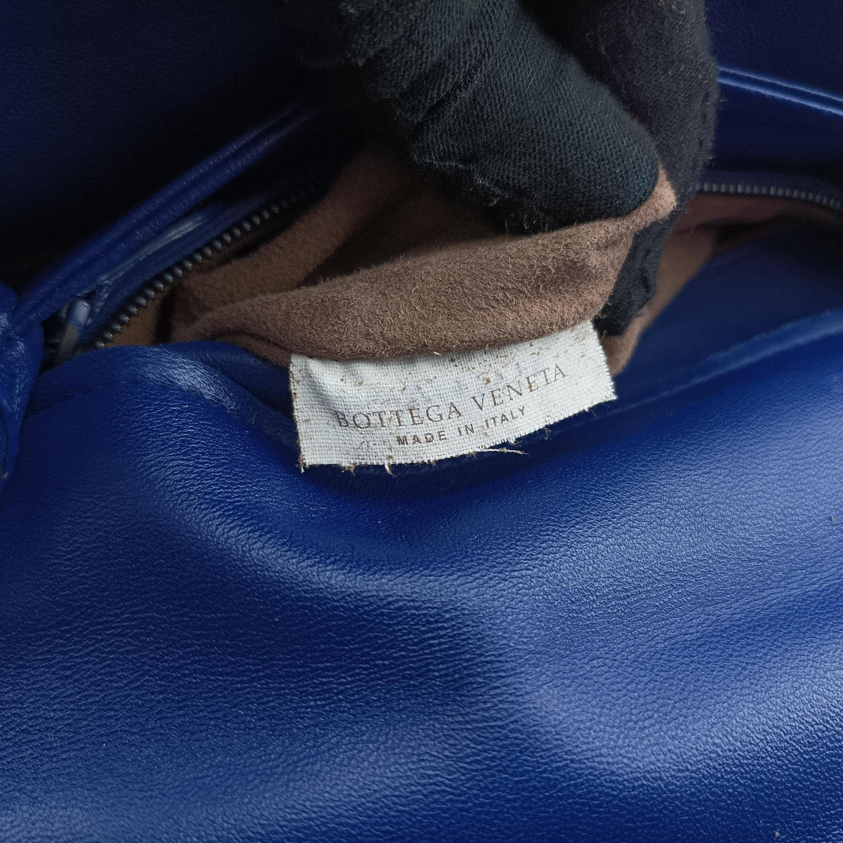 Secondhand Bottega Veneta Intrecciato Olimpia Blue lambskin  shoulderbag | stylenewstar