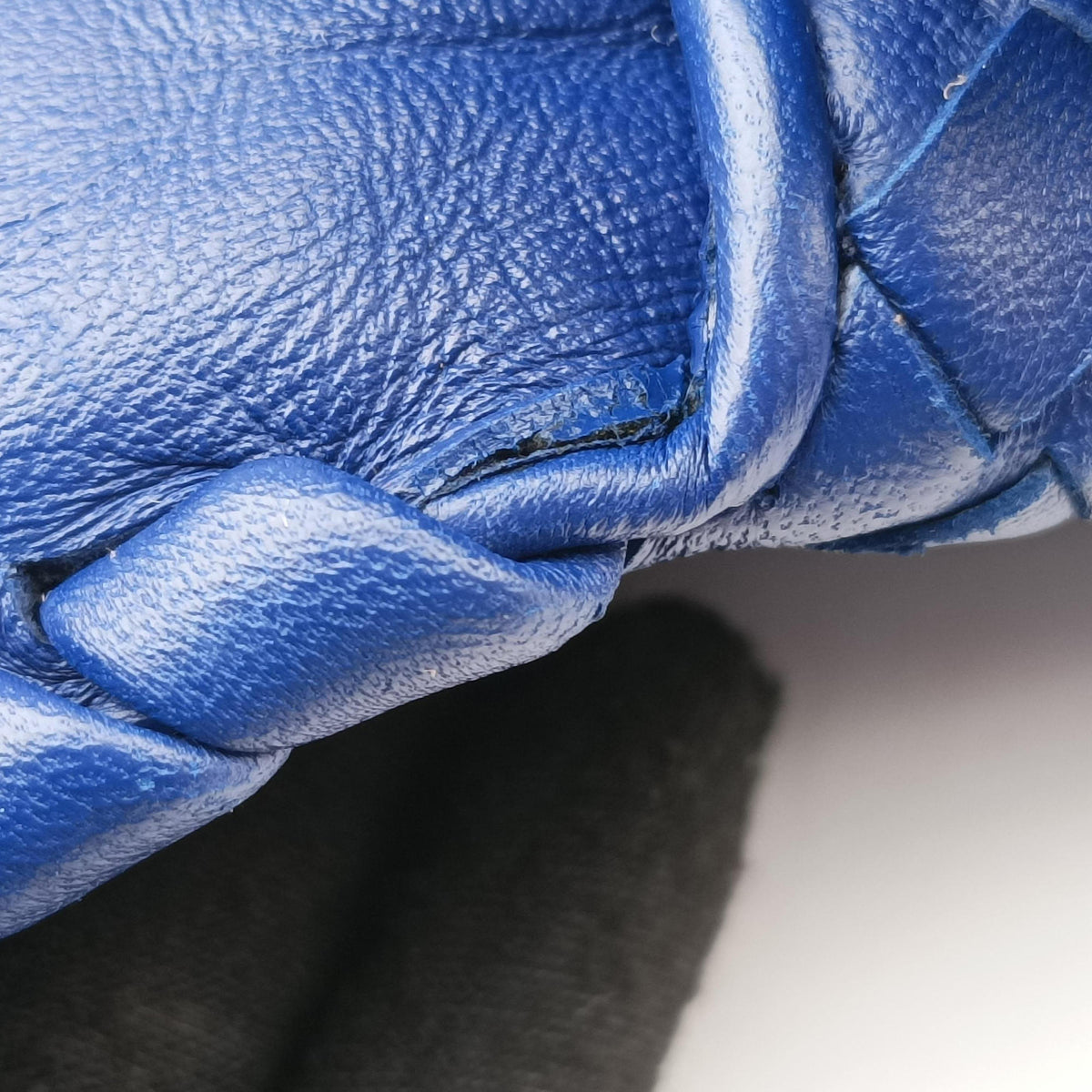 Secondhand Bottega Veneta Intrecciato Olimpia Blue lambskin  shoulderbag | stylenewstar