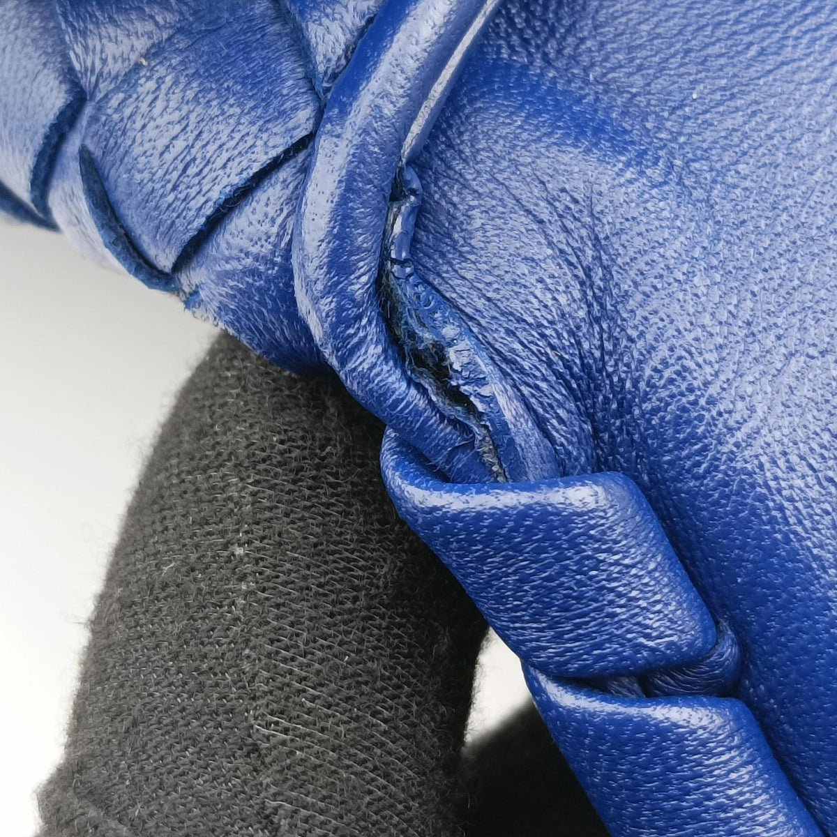Secondhand Bottega Veneta Intrecciato Olimpia Blue lambskin  shoulderbag | stylenewstar