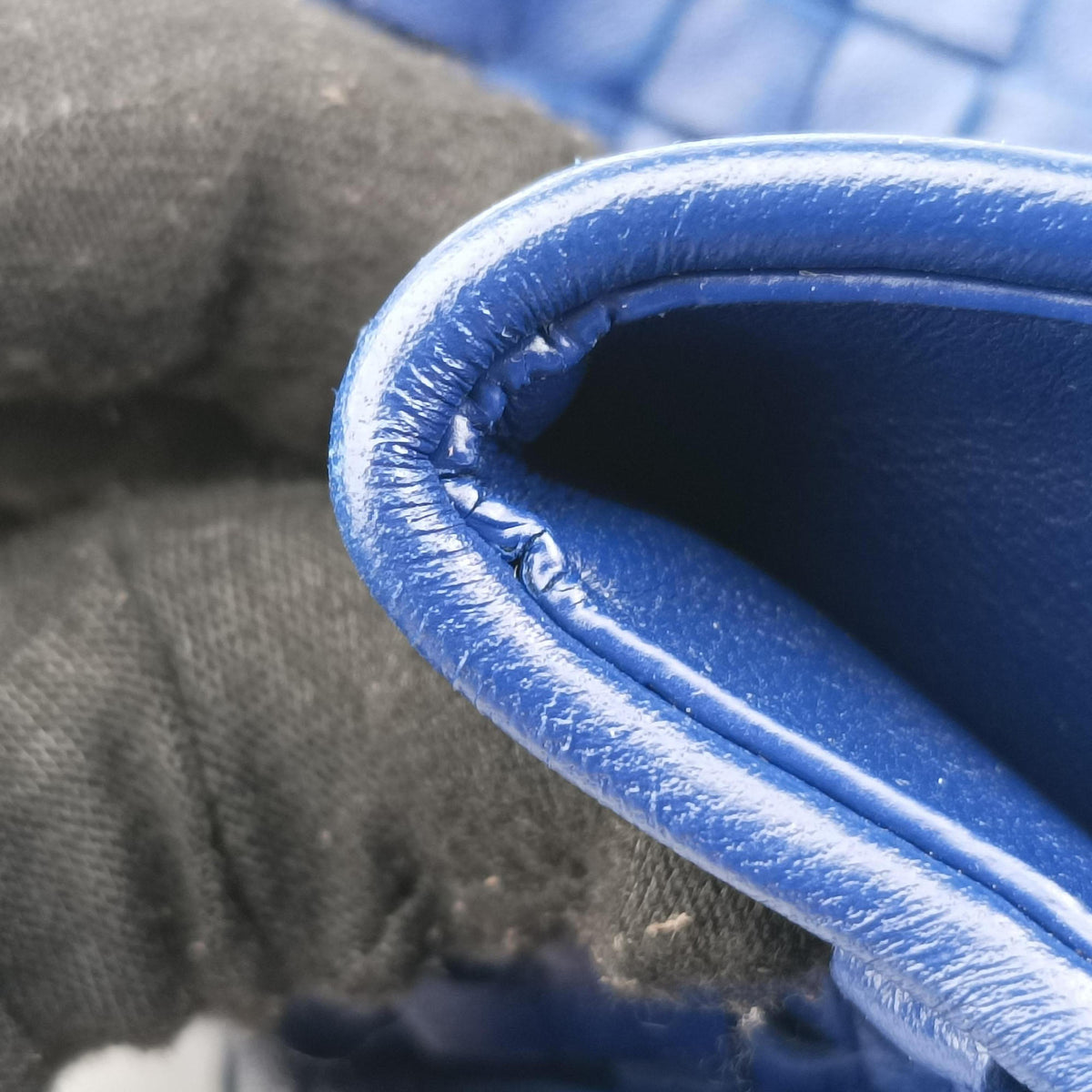 Secondhand Bottega Veneta Intrecciato Olimpia Blue lambskin  shoulderbag | stylenewstar
