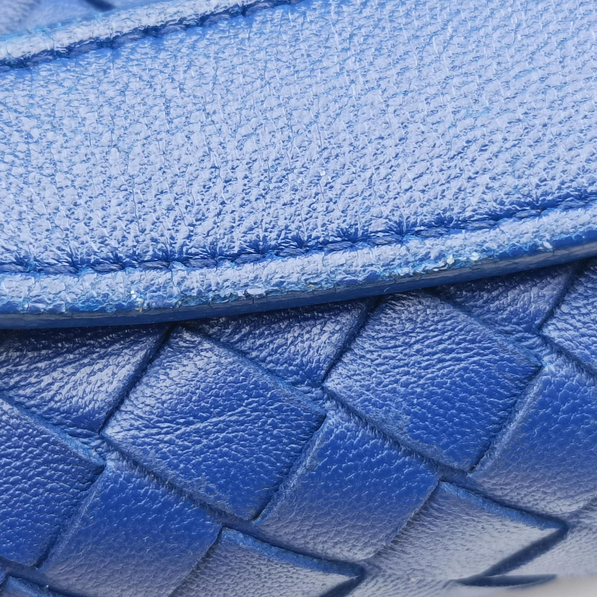 Secondhand Bottega Veneta Intrecciato Olimpia Blue lambskin  shoulderbag | stylenewstar