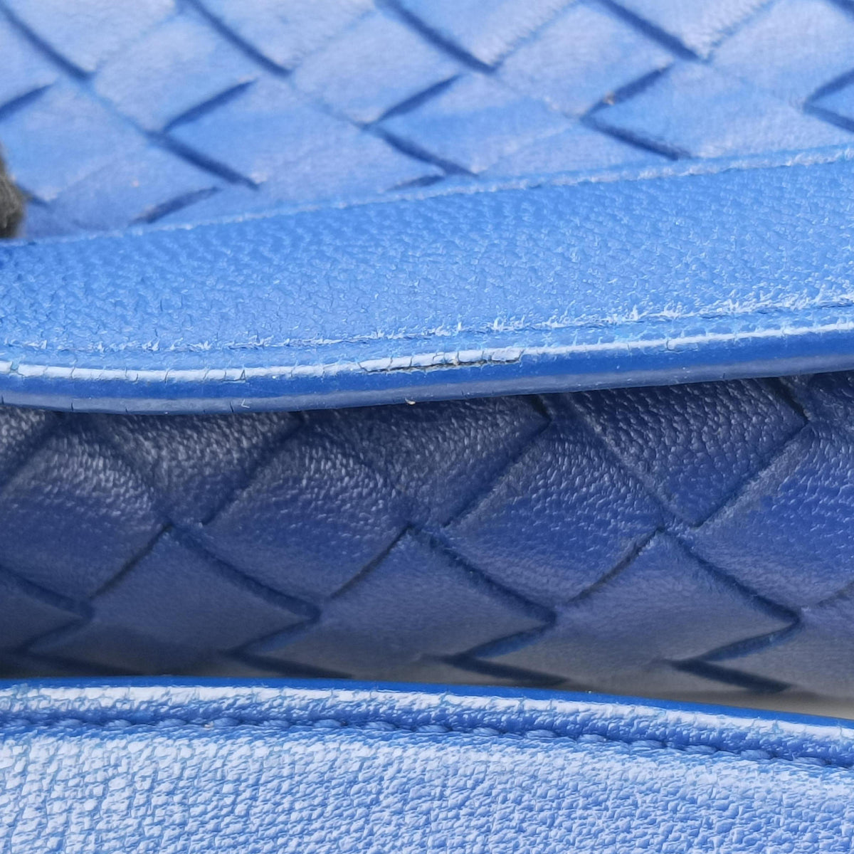 Secondhand Bottega Veneta Intrecciato Olimpia Blue lambskin  shoulderbag | stylenewstar