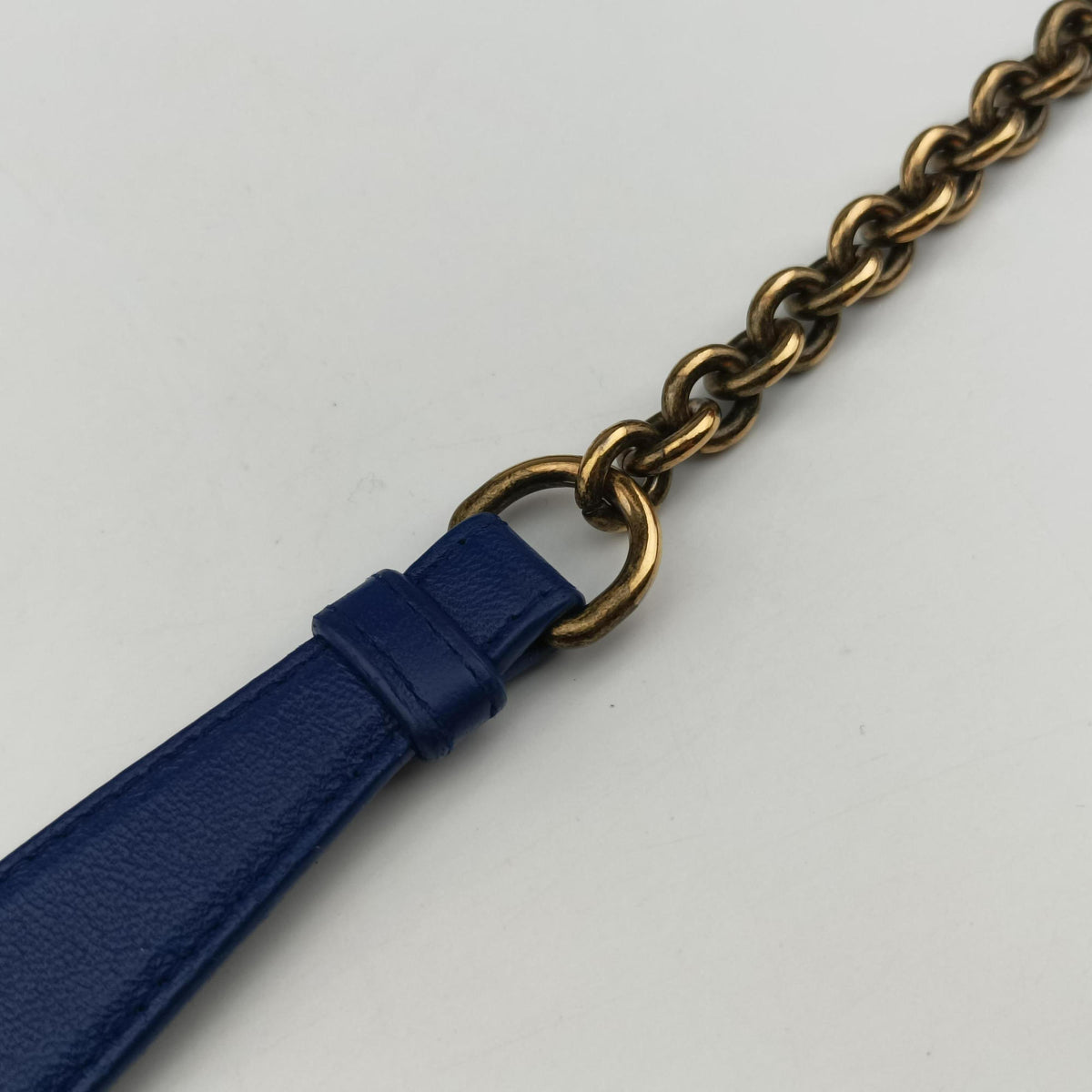 Secondhand Bottega Veneta Intrecciato Olimpia Blue lambskin  shoulderbag | stylenewstar