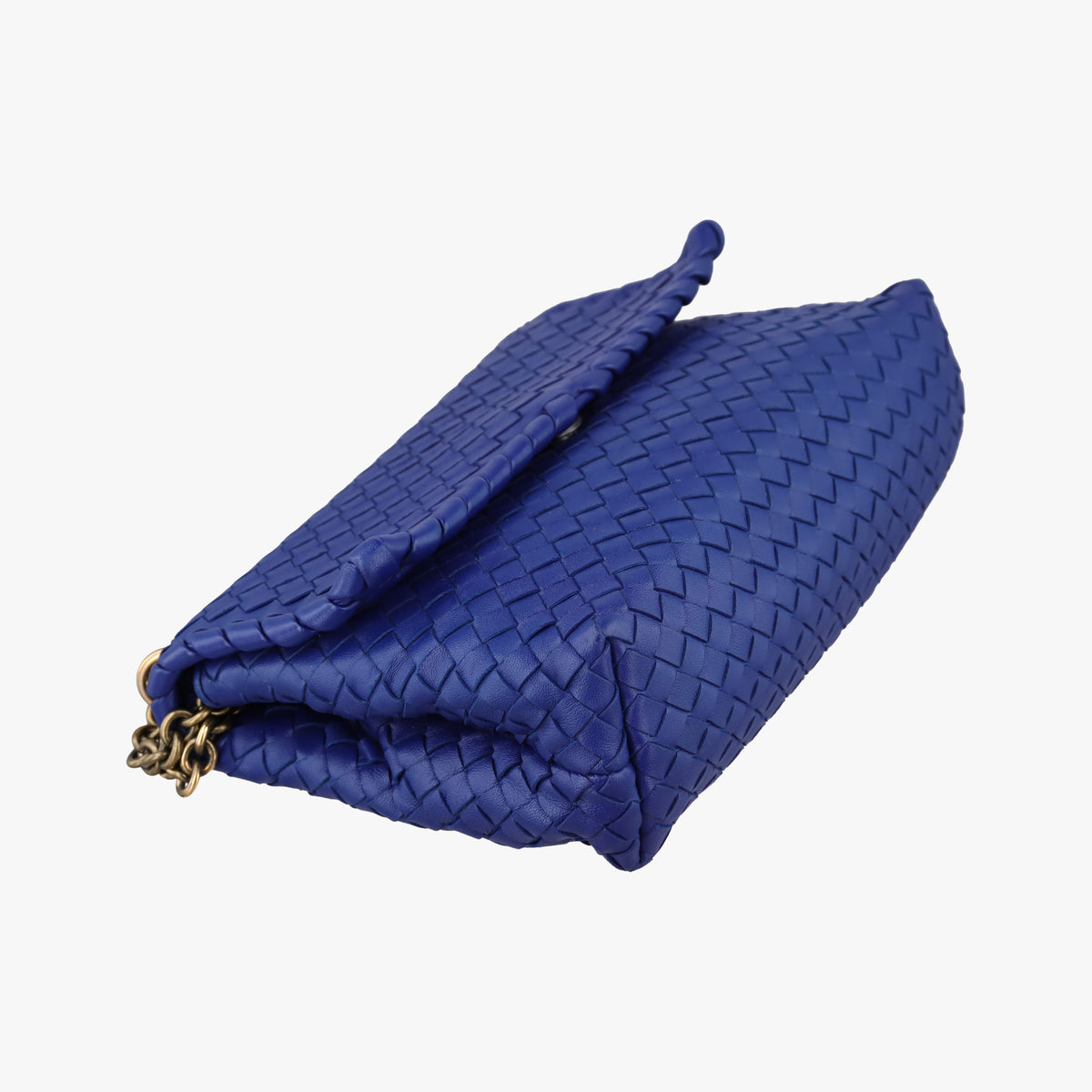 Secondhand Bottega Veneta Intrecciato Olimpia Blue lambskin  shoulderbag | stylenewstar