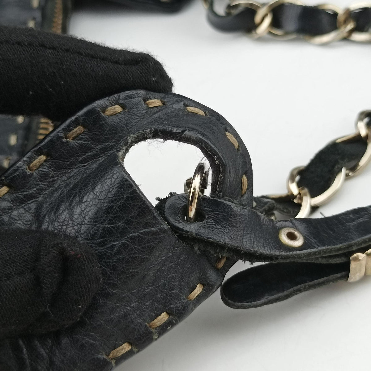 Pre-owned Fendi hobo Black Leather 268749 shoulderbag | stylenewstar