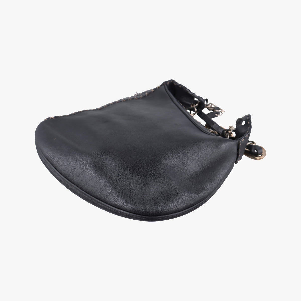 Pre-owned Fendi hobo Black Leather 268749 shoulderbag | stylenewstar